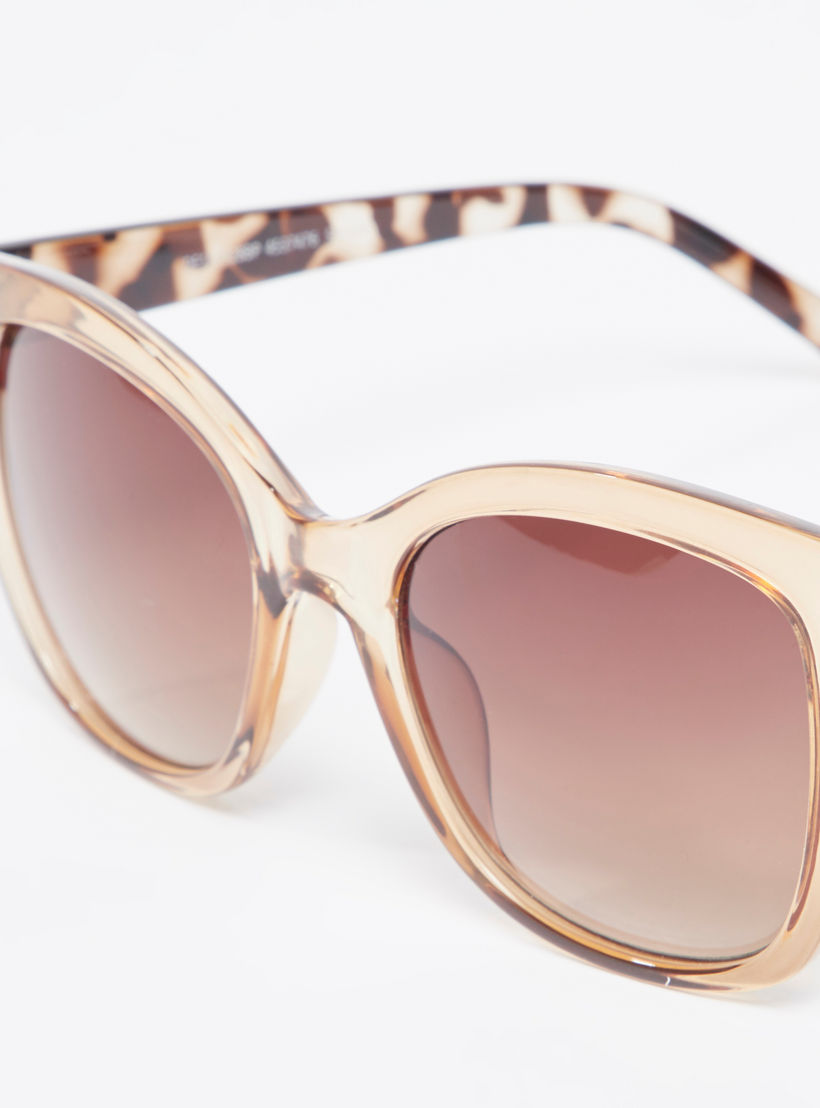 نظارة شمسية سادة واي فيرار بإطار كامل ووسادات أنف وبطبعات حيوانات-women-sunglasses-image-3