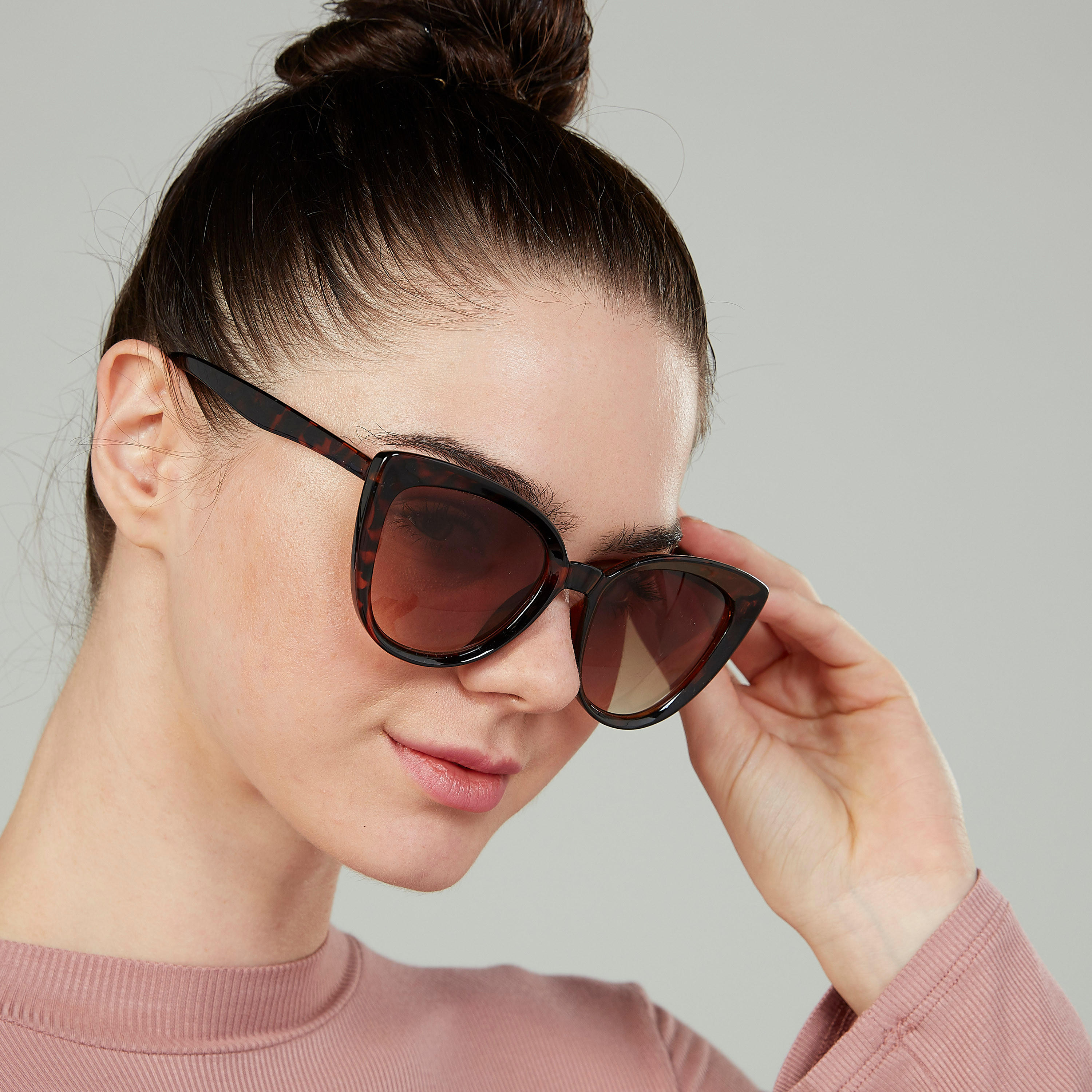نظّارة شمسية بإطار كامل بطبعات ووسادات للأنف-women-sunglasses-image-2