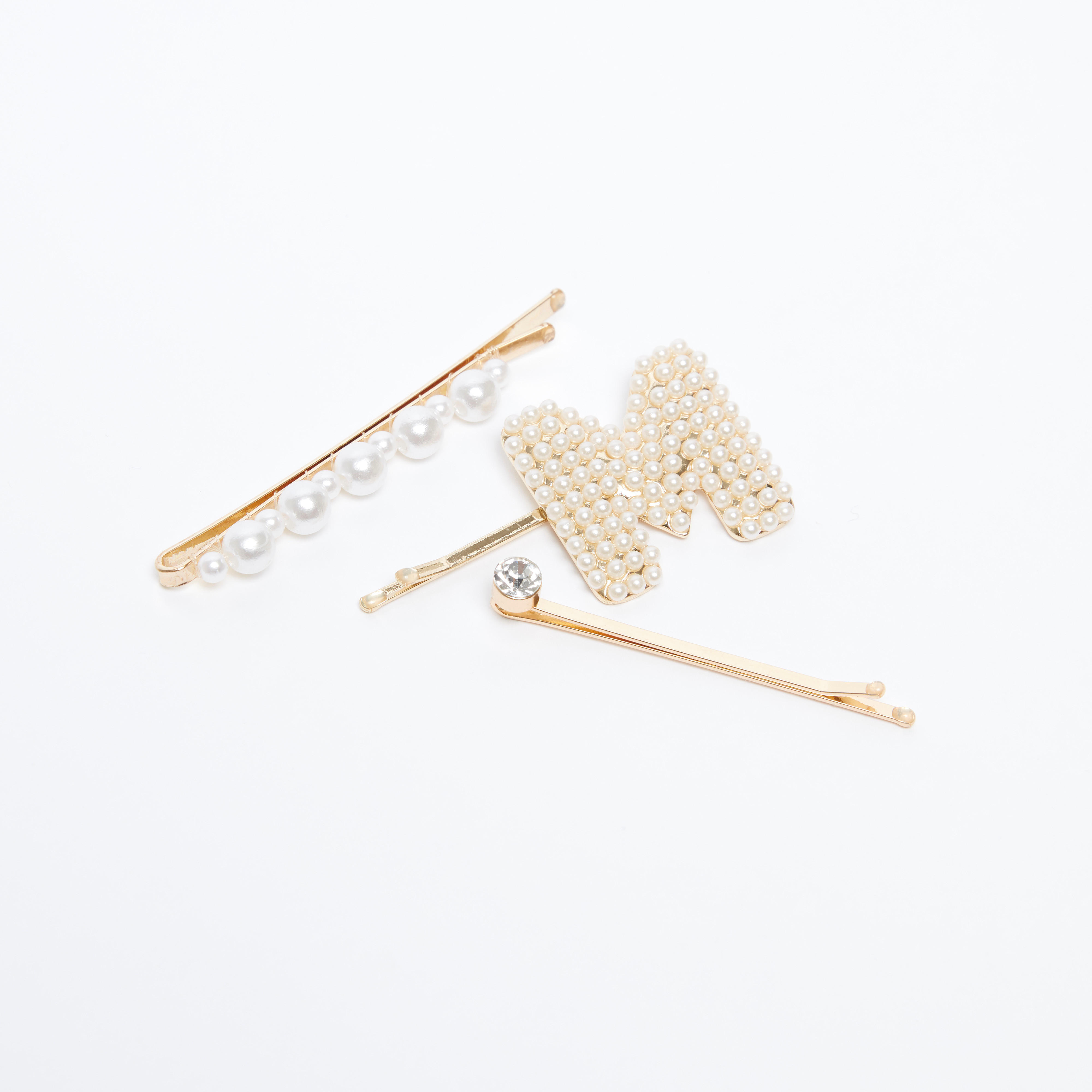 دبابيس شعر مزيّنة - طقم من 3 قطع-women-hairaccessories-image-3