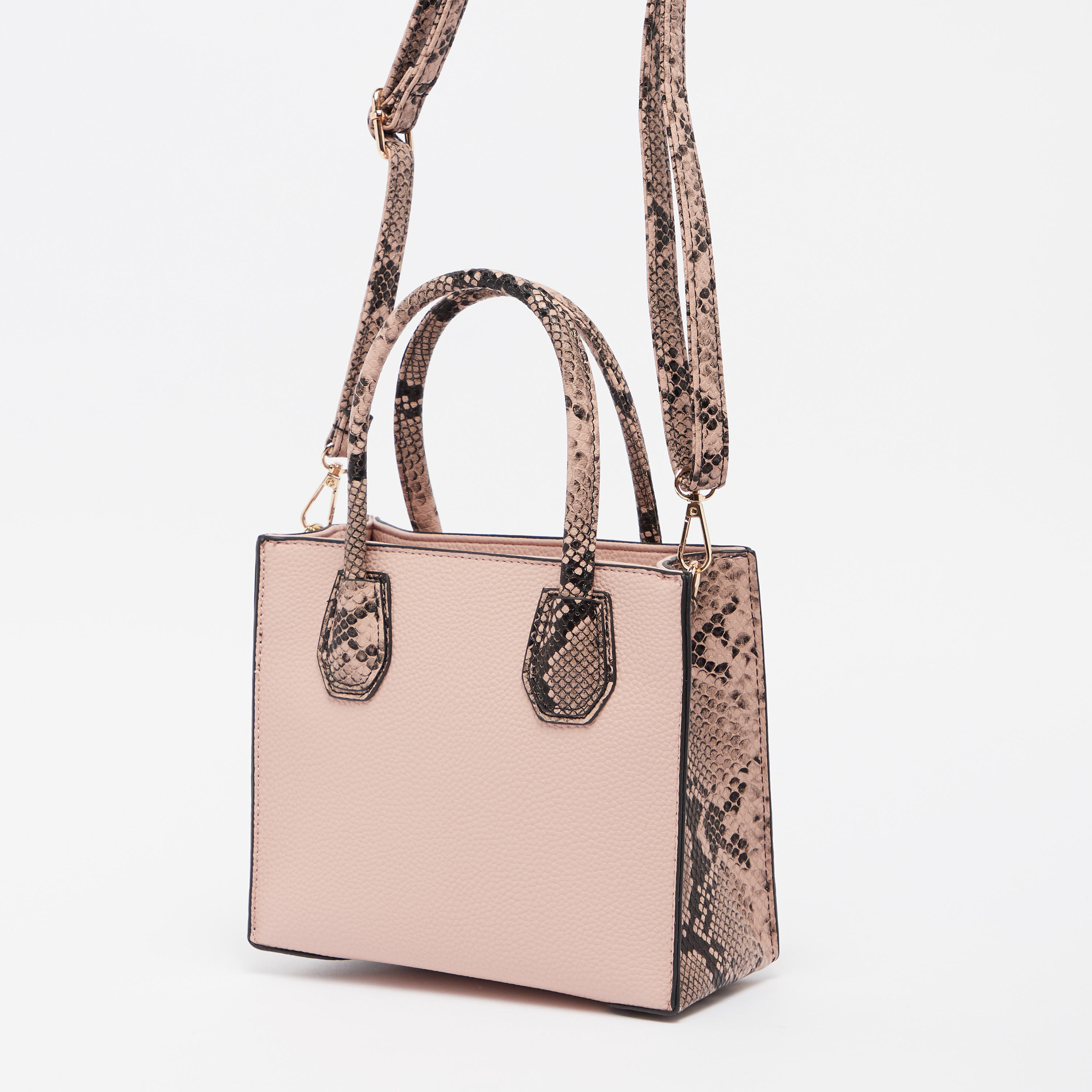 شنطة يد بارزة الملمس بمقابض مزدوجة وحمّالة قابلة للفصل-women-bagsandwallets-handbags-image-3