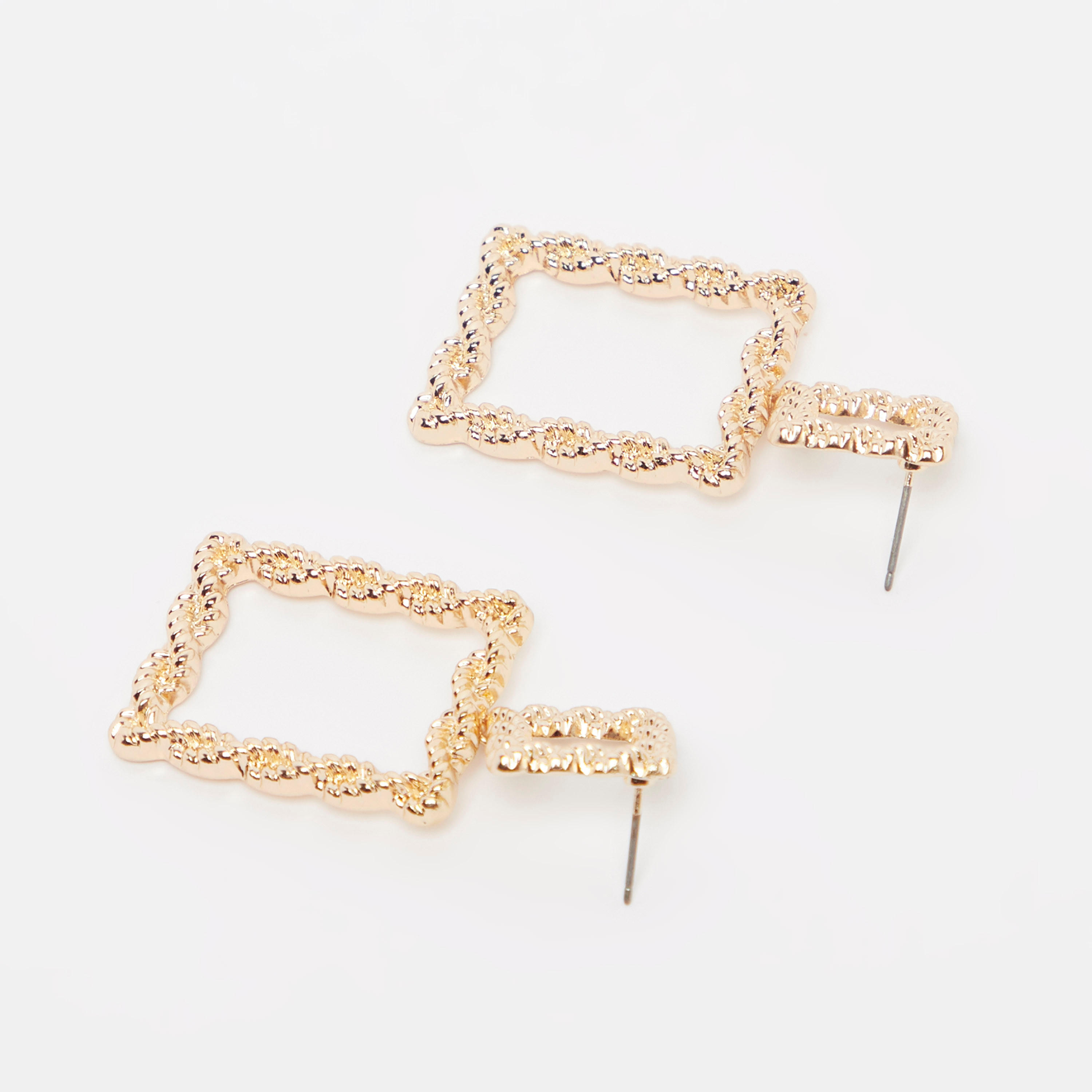 حلق بدلّاية مزيّنة ومكبس إغلاق-women-watchesandjewellery-jewellery-earrings-image-3