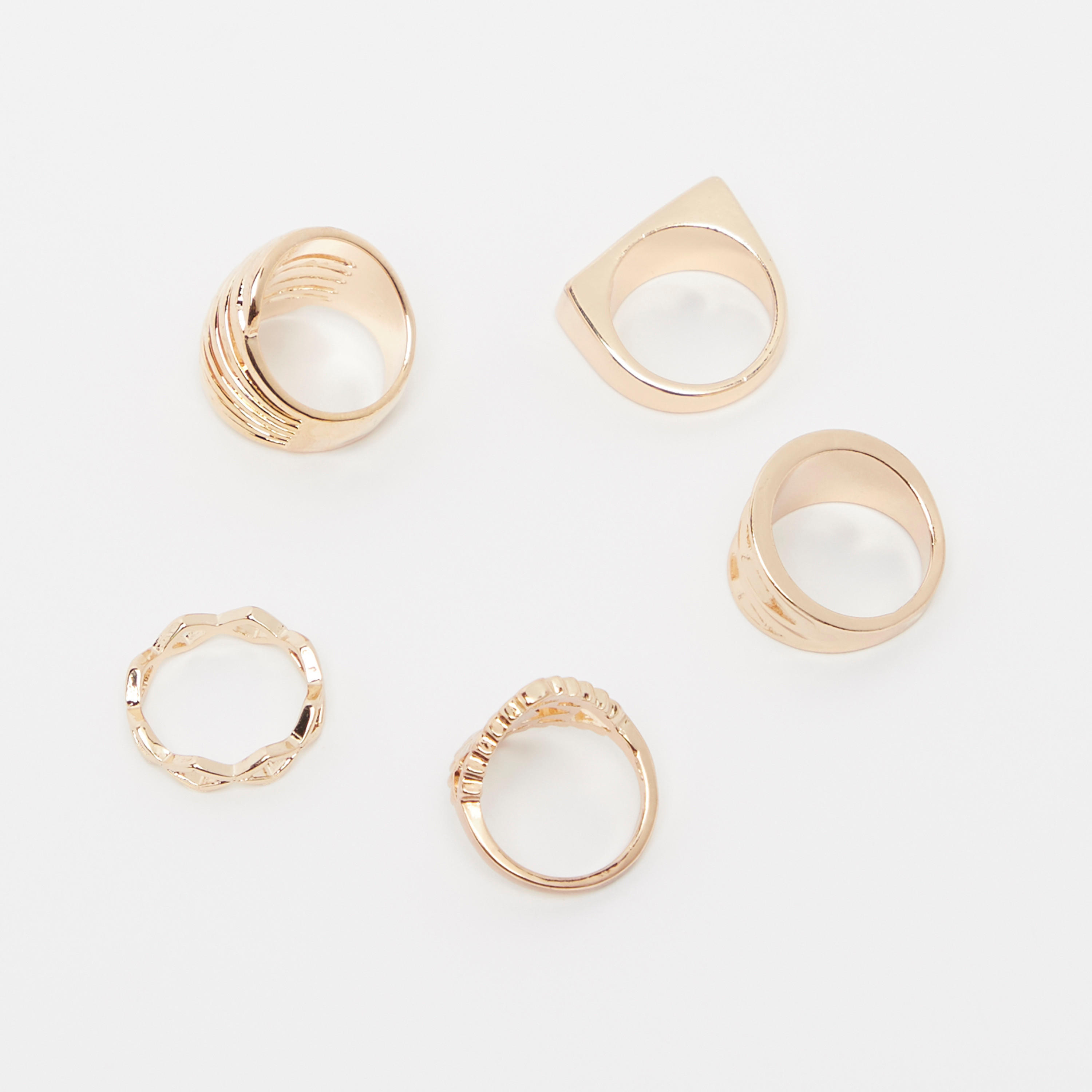 طقم خواتم متنوّعة - من 5 قطع-women-watchesandjewellery-jewellery-rings-image-3