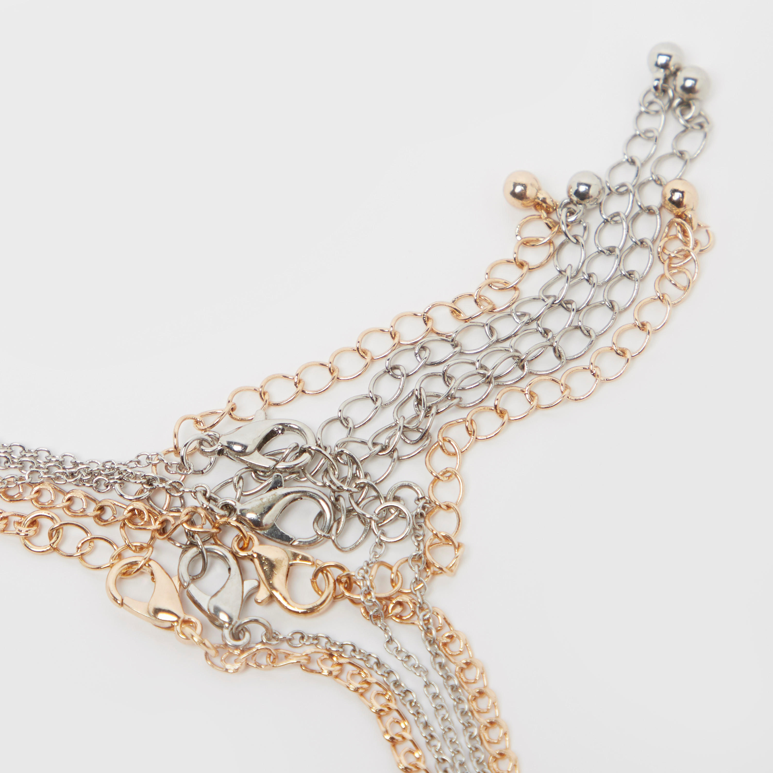 طقم عقد بألوان متنوّعة ومشبك إغلاق - 5 قطع-women-watchesandjewellery-jewellery-necklacesandpendants-image-2