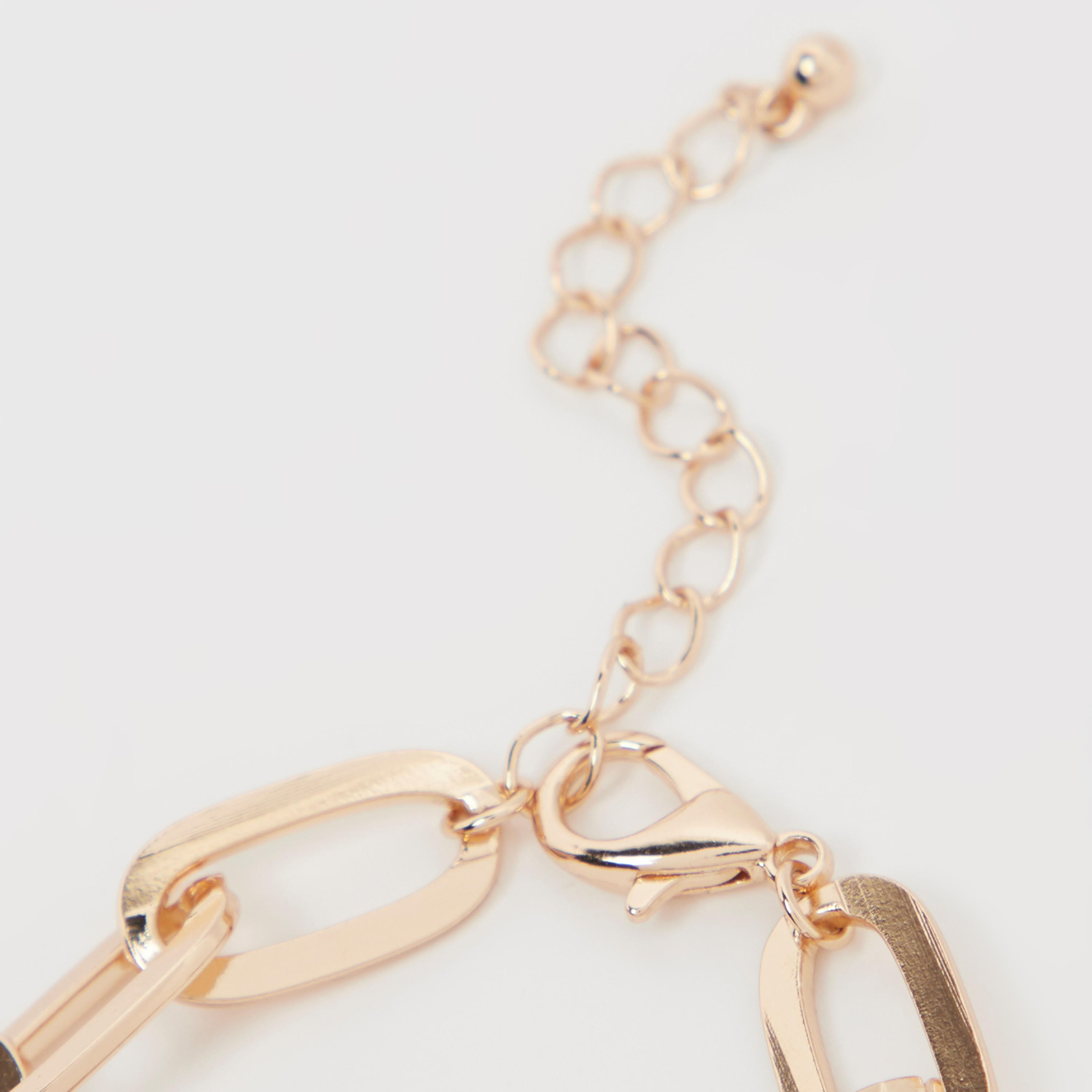 إسوارة ميتاليك بدلّايات ومشبك إغلاق-women-watchesandjewellery-jewellery-banglesandbracelets-image-3