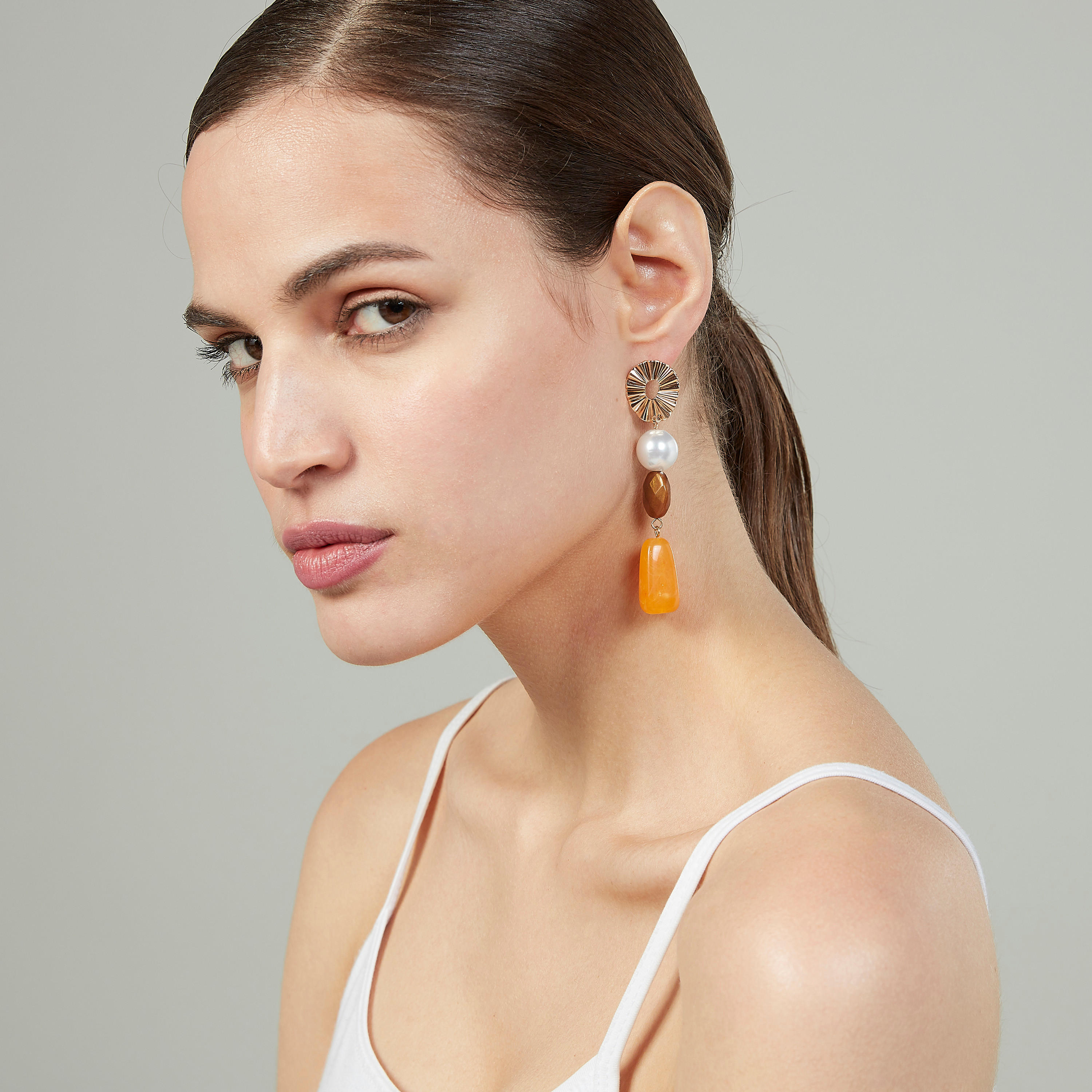 حلق متدلّي بنمط إغلاق الدفع للخلف-women-watchesandjewellery-jewellery-earrings-image-2