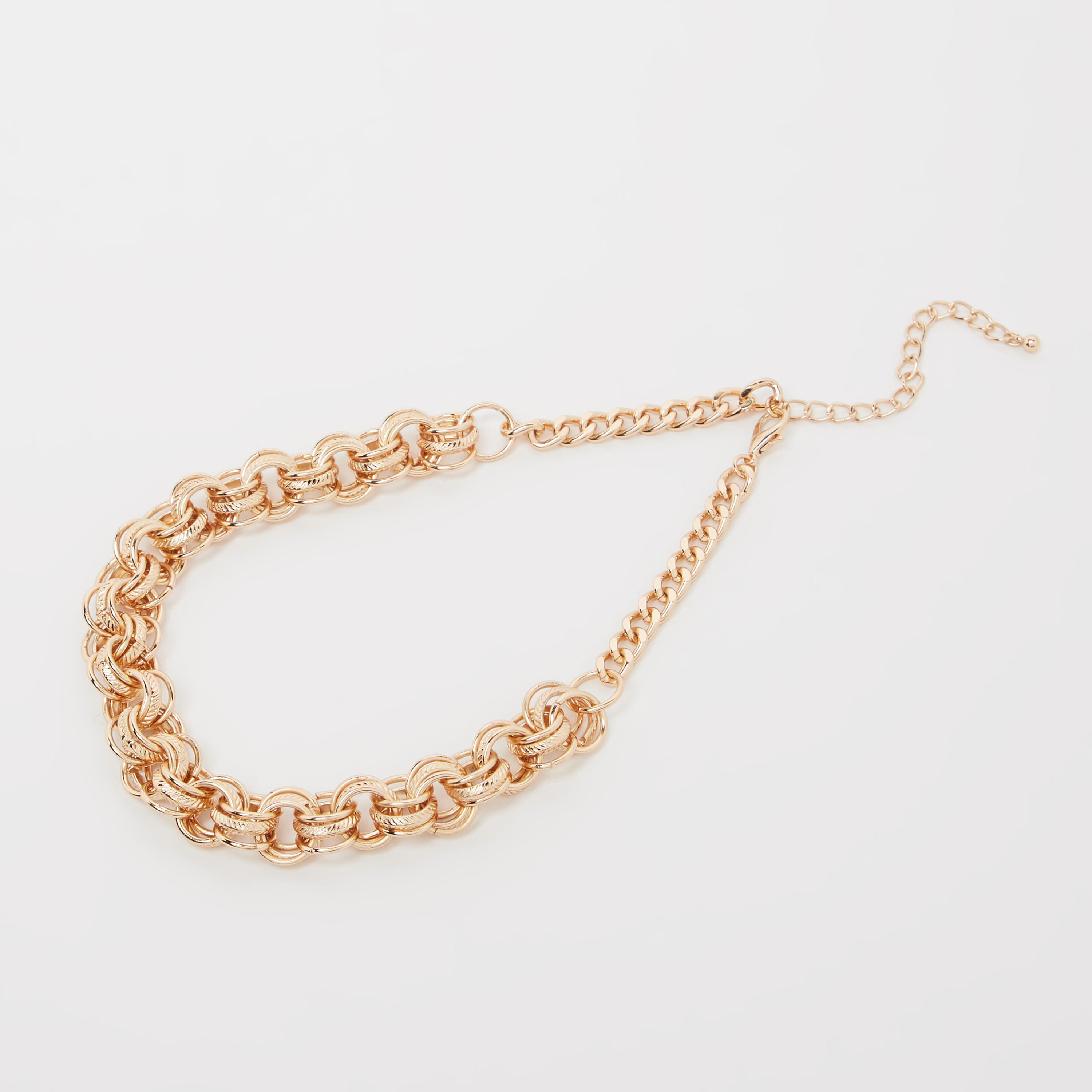 عقد ميتاليك بمشبك إغلاق-women-watchesandjewellery-jewellery-necklacesandpendants-image-1