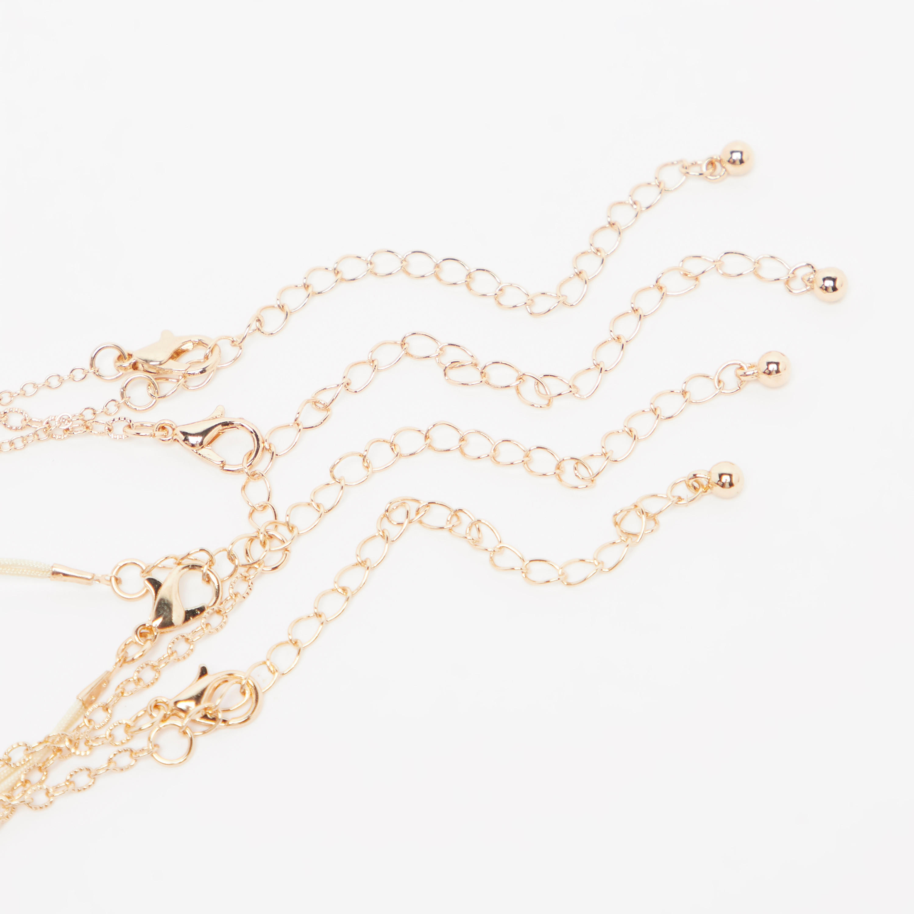 قلادة متنوعة بمشبك إغلاق - طقم من 4 قطع-women-watchesandjewellery-jewellery-necklacesandpendants-image-3