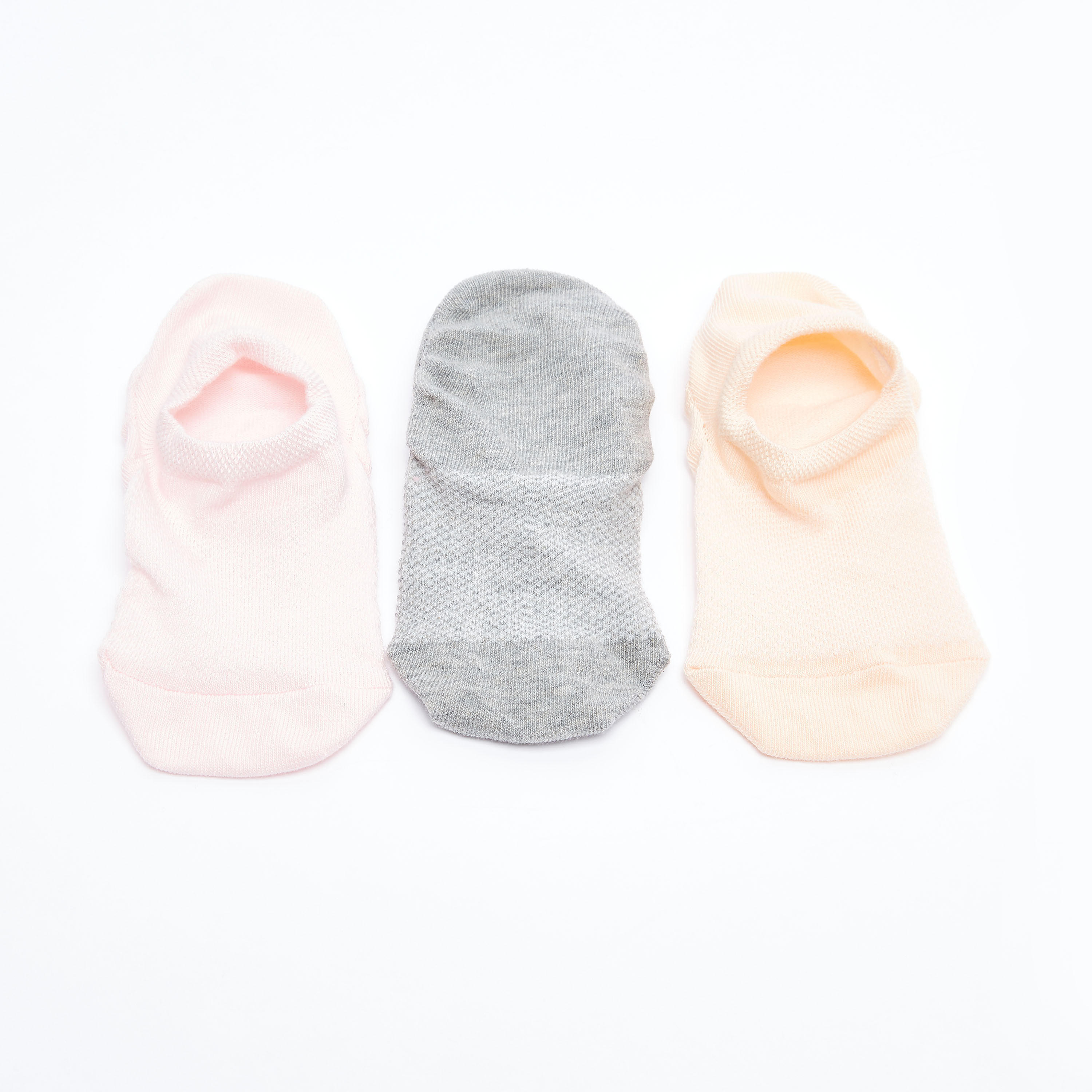 جوارب متنوّعة سادة غير مرئية - طقم من 3 أزواج-women-socksandstockings-image-3
