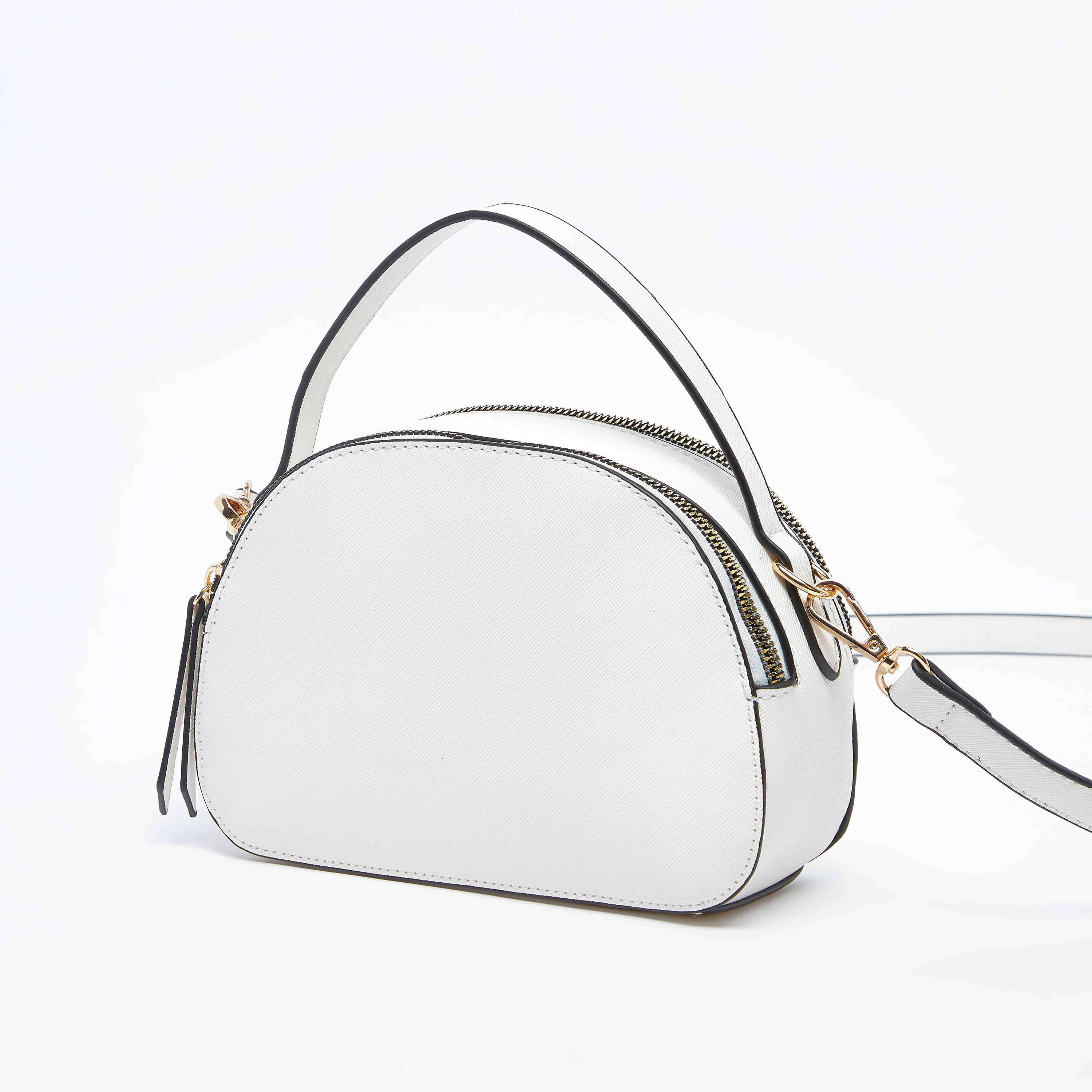 شنطة كروس بودي بارزة الملمس بسحاب إغلاق وحمالة قابلة للفصل-women-bagsandwallets-handbags-image-1