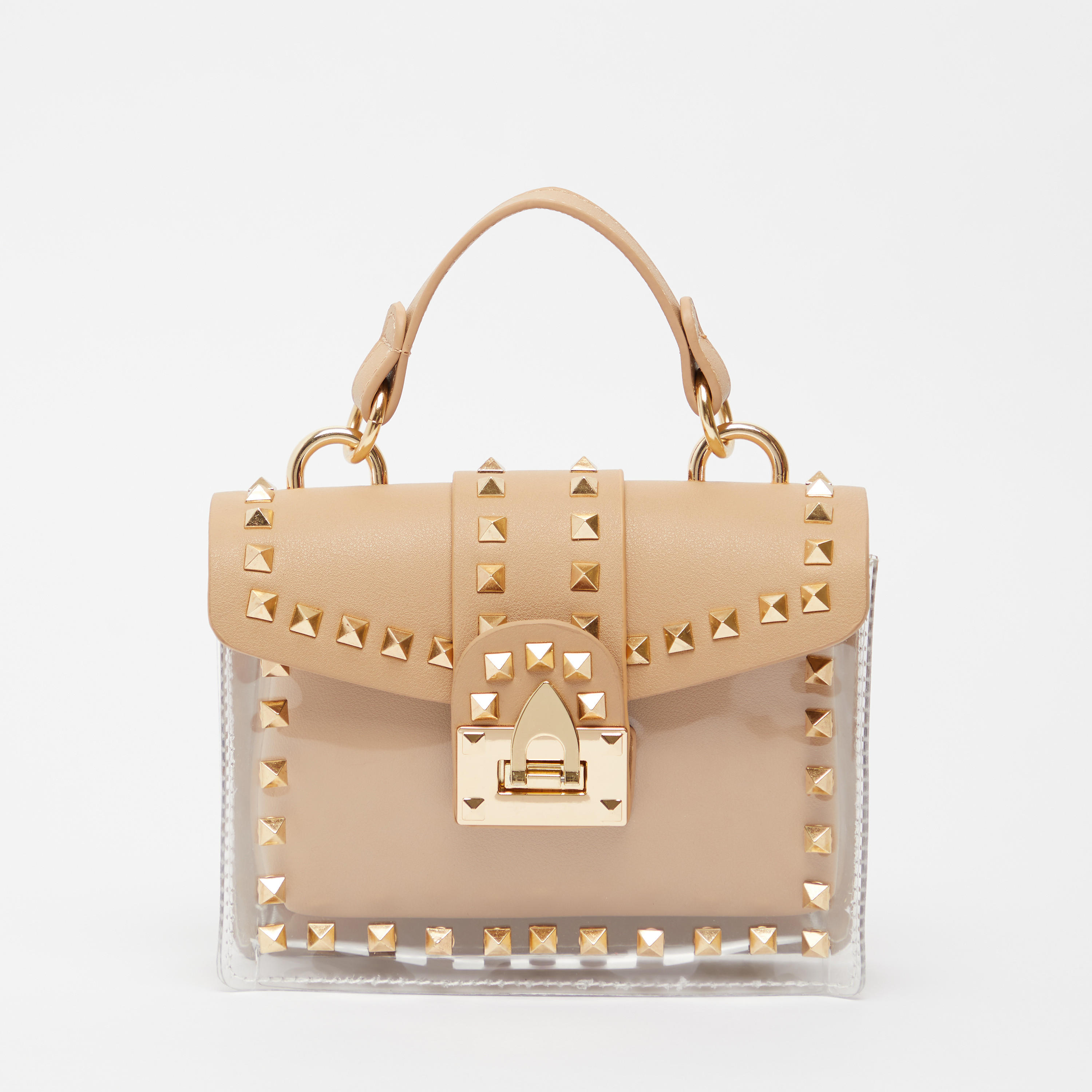 Studded Crossbody Bag with Detachable Adjustable Strap and Top Handle-women-bagsandwallets-handbags-image-1
