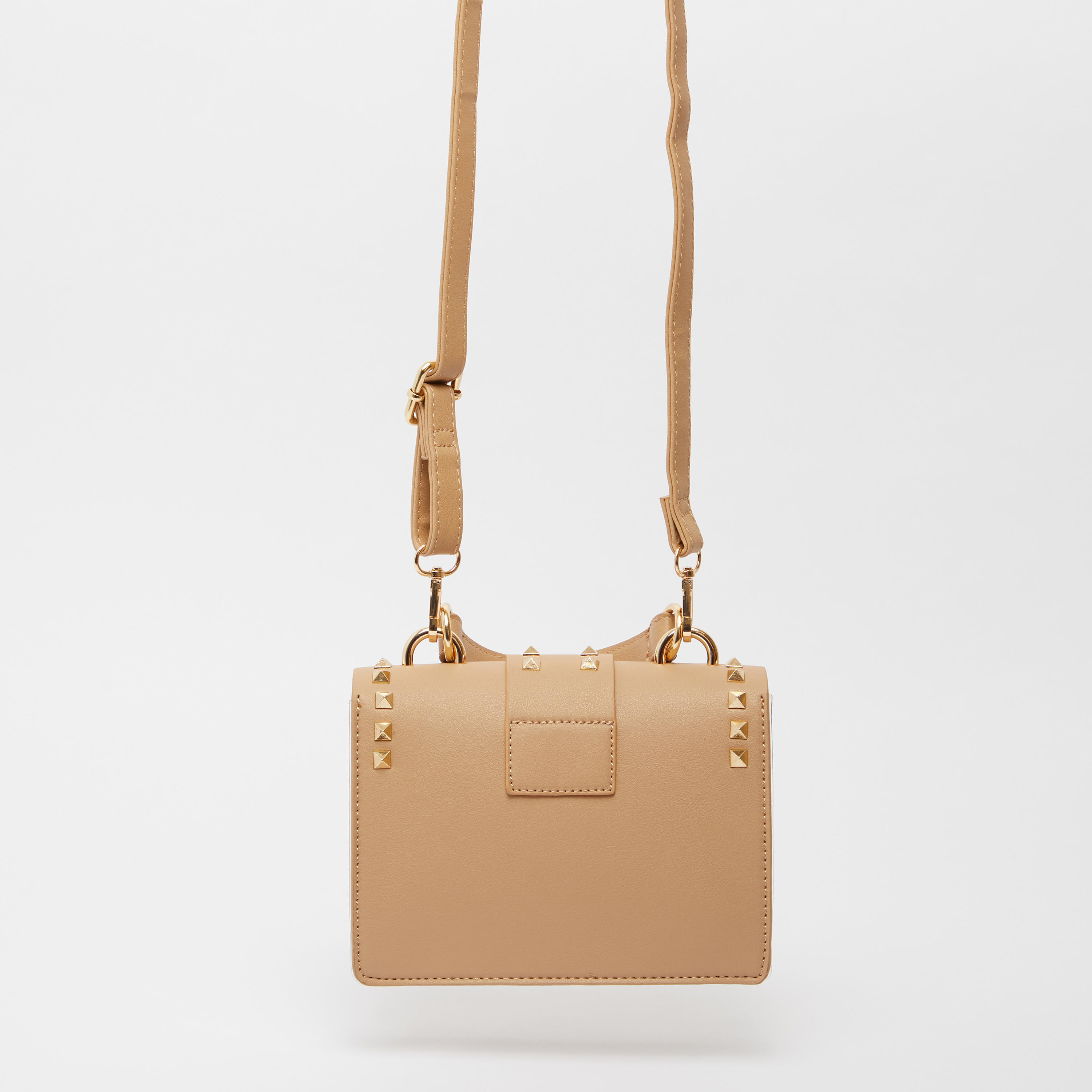 Studded Crossbody Bag with Detachable Adjustable Strap and Top Handle-women-bagsandwallets-handbags-image-4