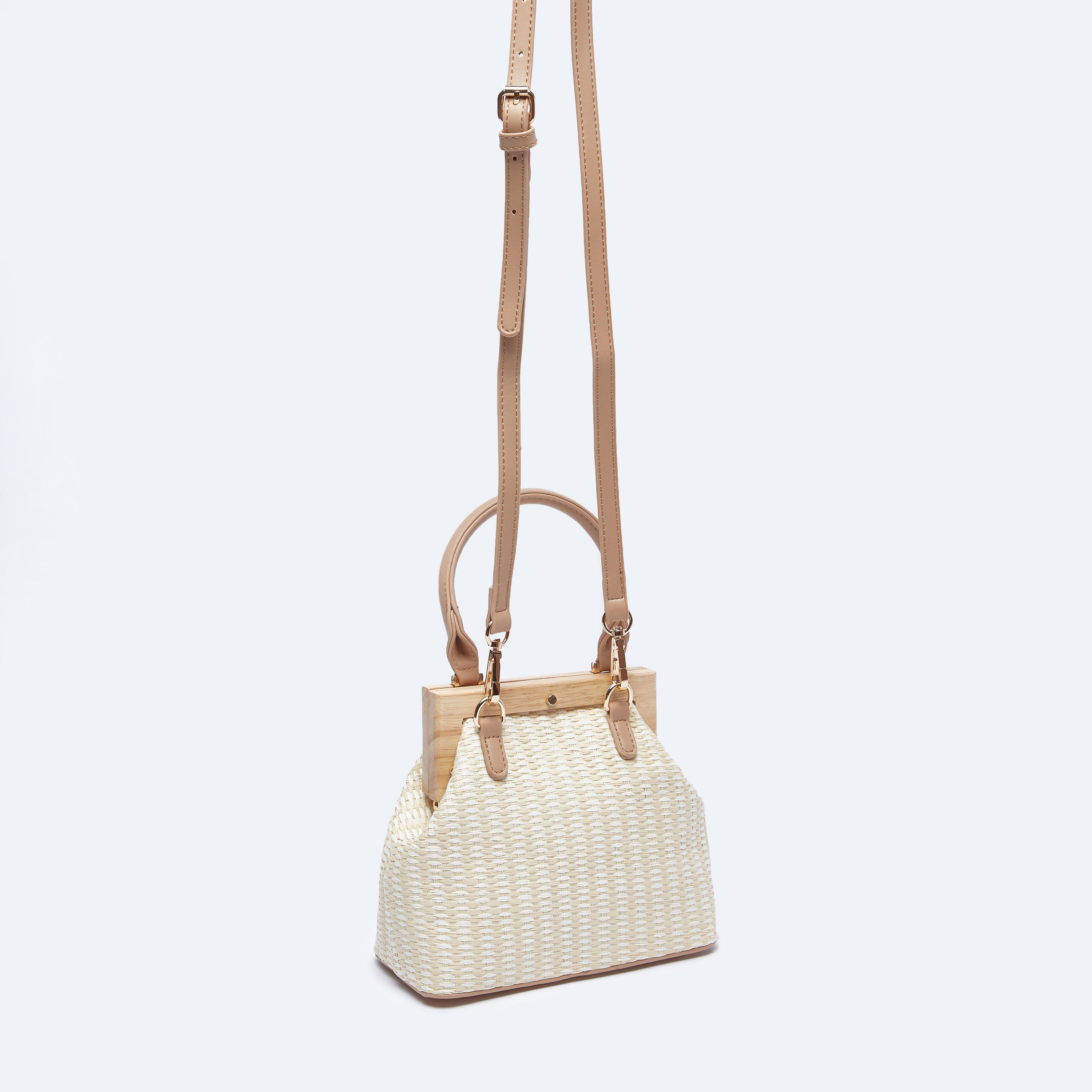 شنطة كروس بودي بارزة الملمس بحمّالات قابلة للفصل ومقابض مزدوجة-women-bagsandwallets-handbags-image-3