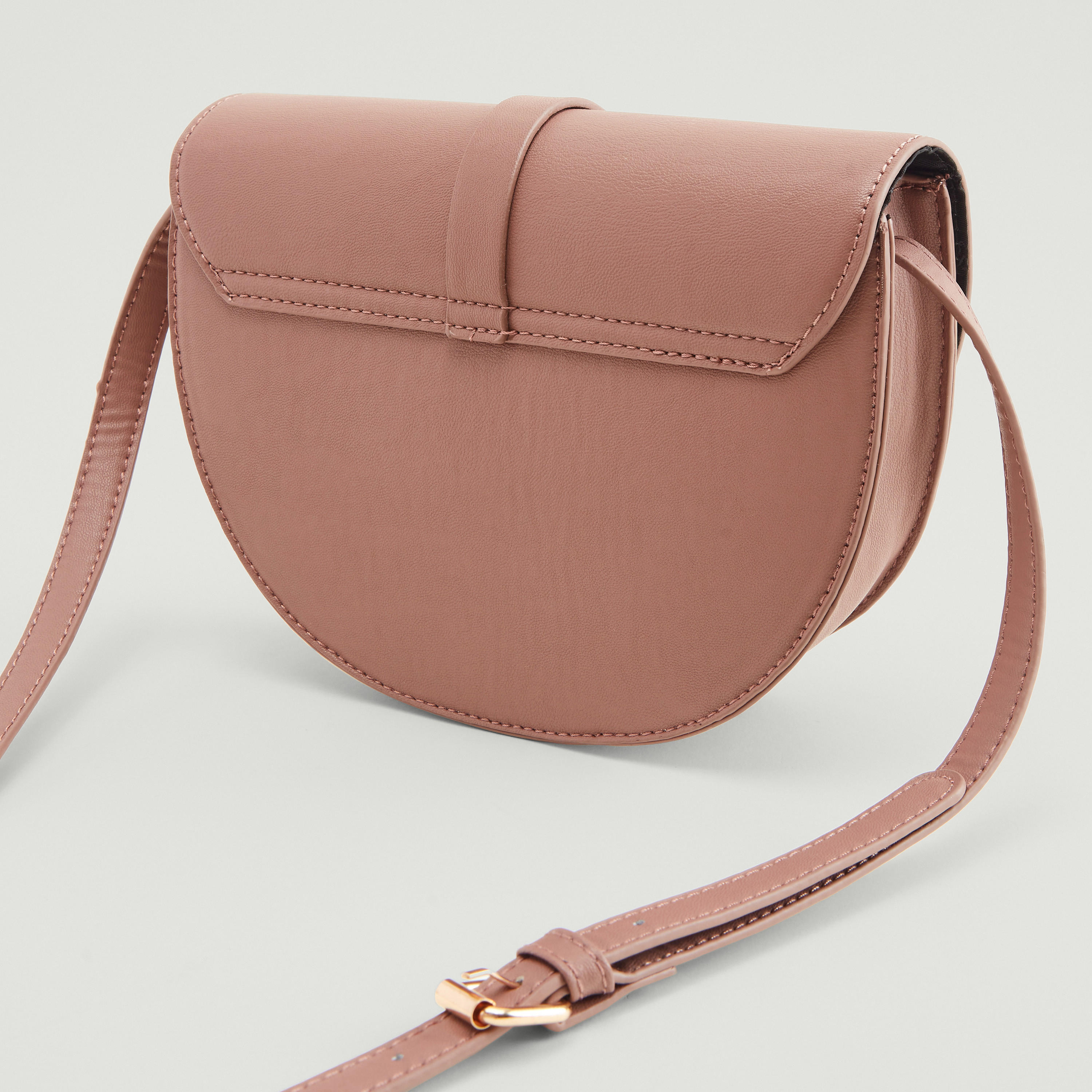 Solid Satchel Bag with Magnetic Snap Closure and Adjustable Strap-women-bagsandwallets-handbags-image-4