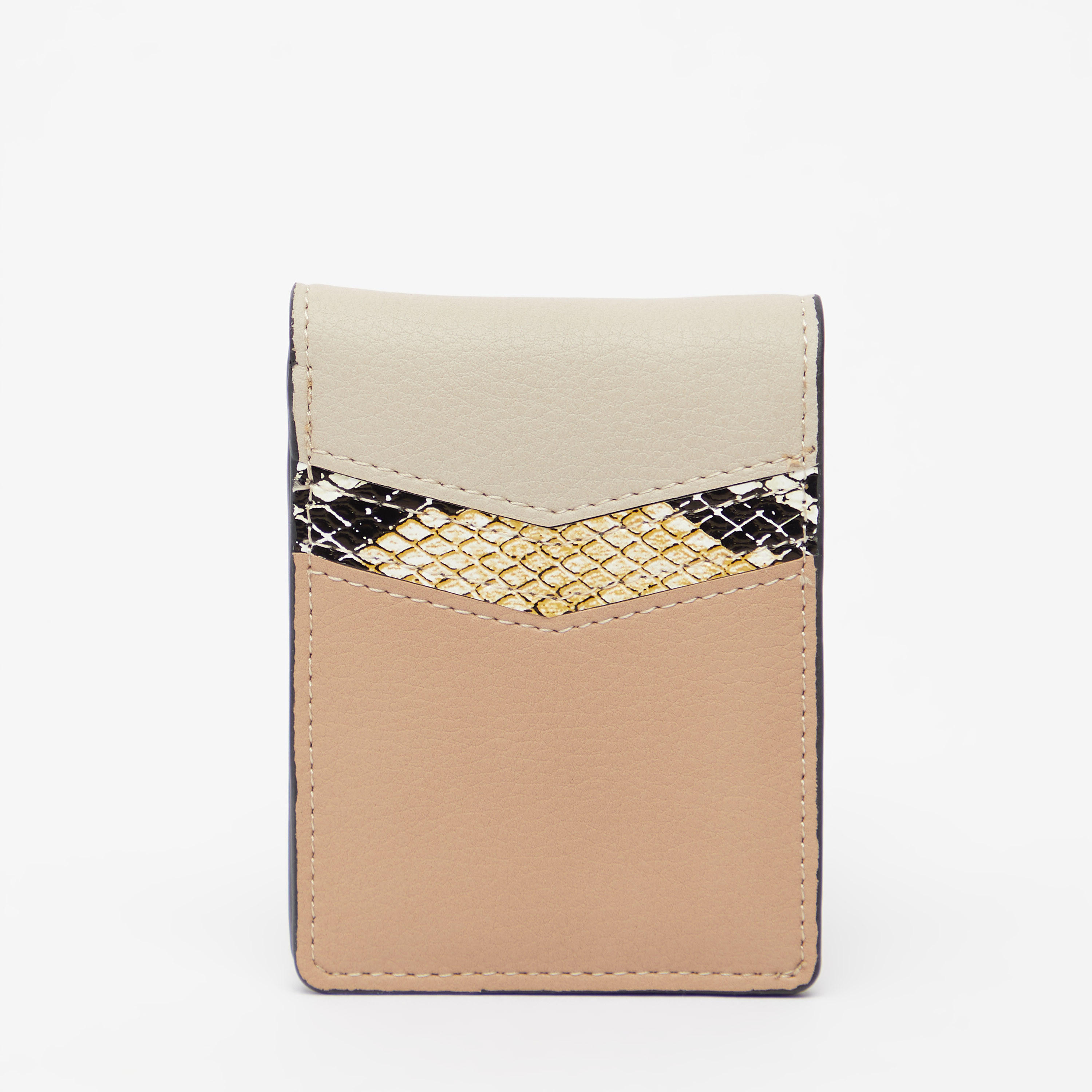 محفظة بارزة الملمس بطيّة مزدوجة وزر إغلاق-women-bagsandwallets-wallets-image-1