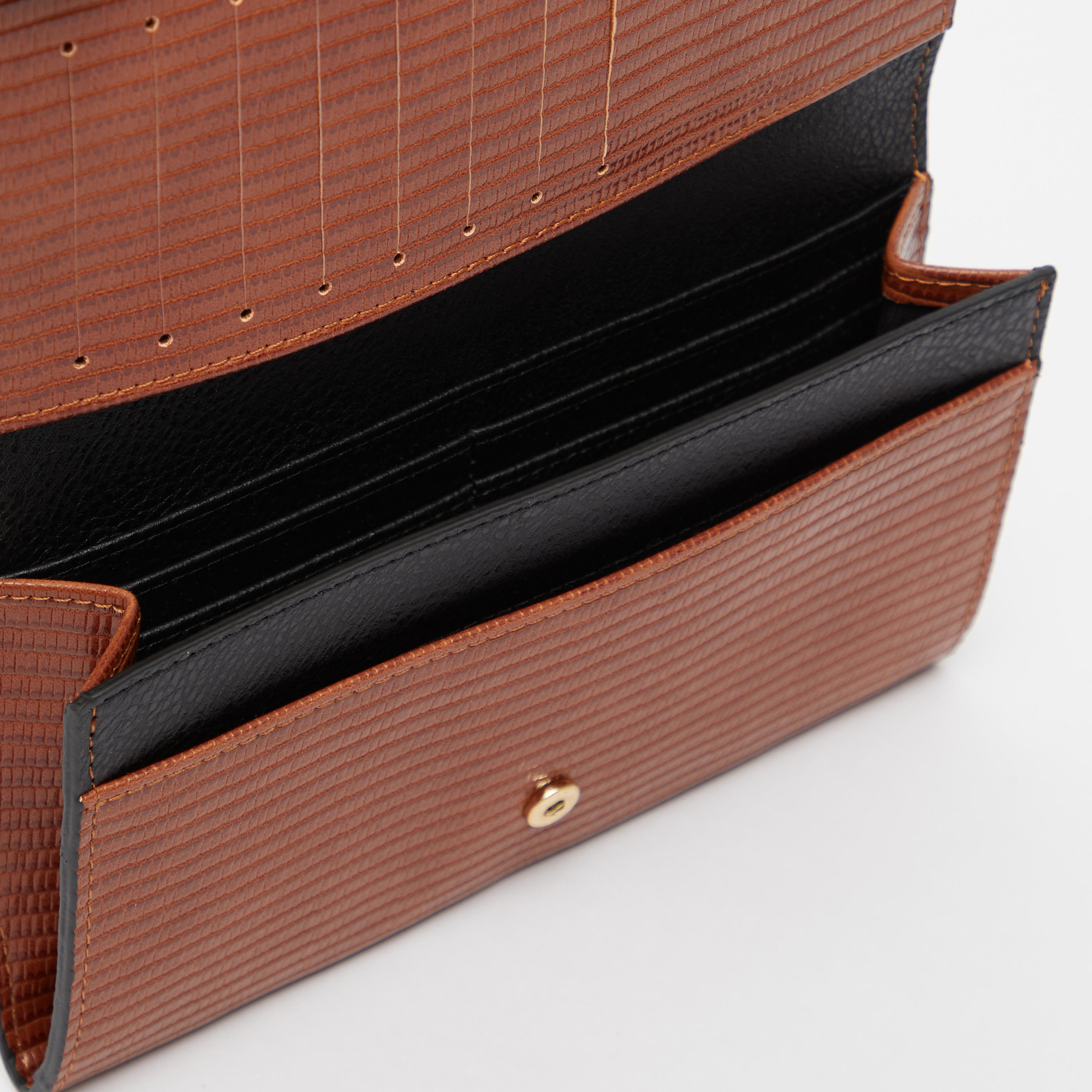 محفظة طويلة مخططة بإغلاق مغناطيسي-women-bagsandwallets-wallets-image-3