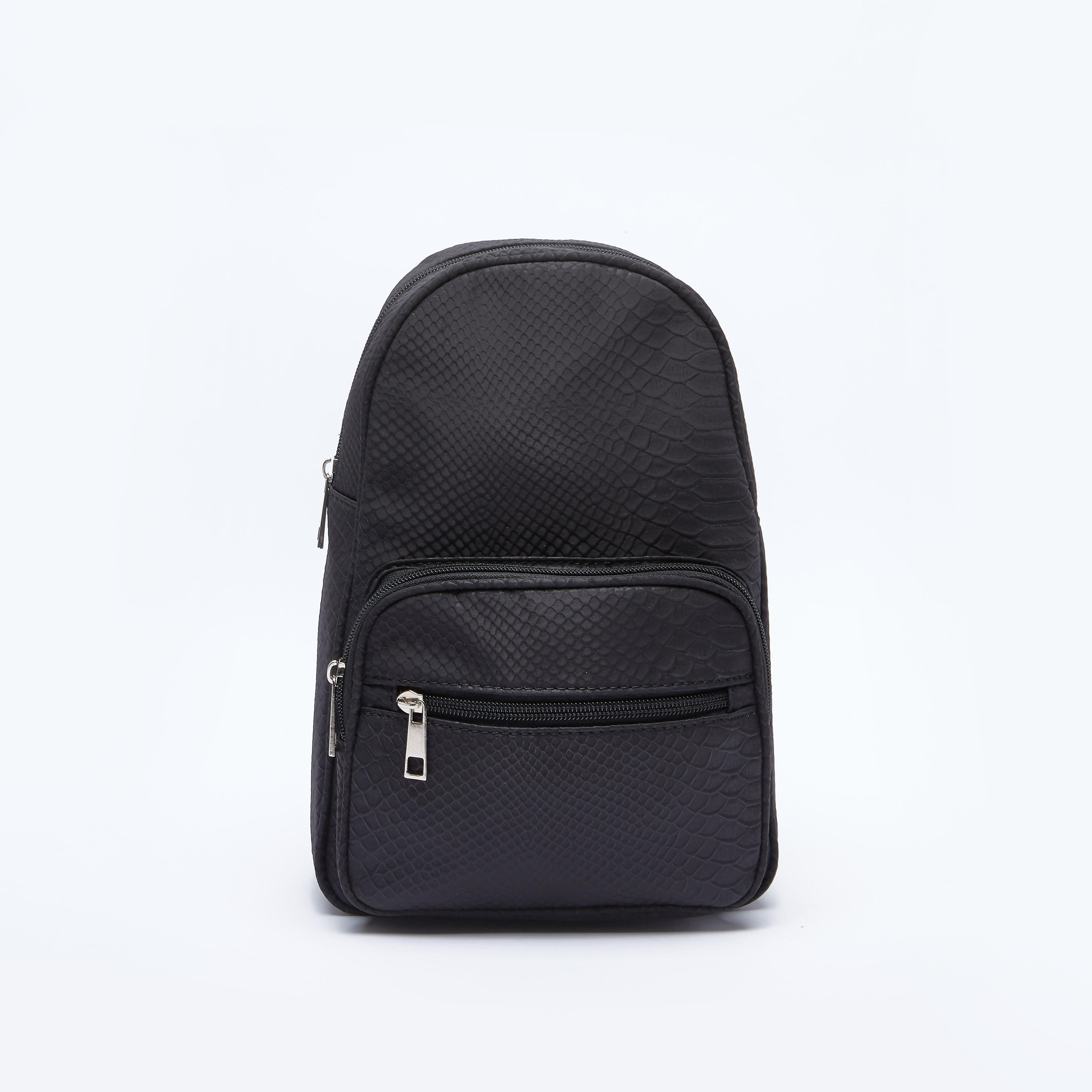 Textured One Shoulder Bag with Adjustable Strap and Buckle Closure-women-bagsandwallets-handbags-image-1