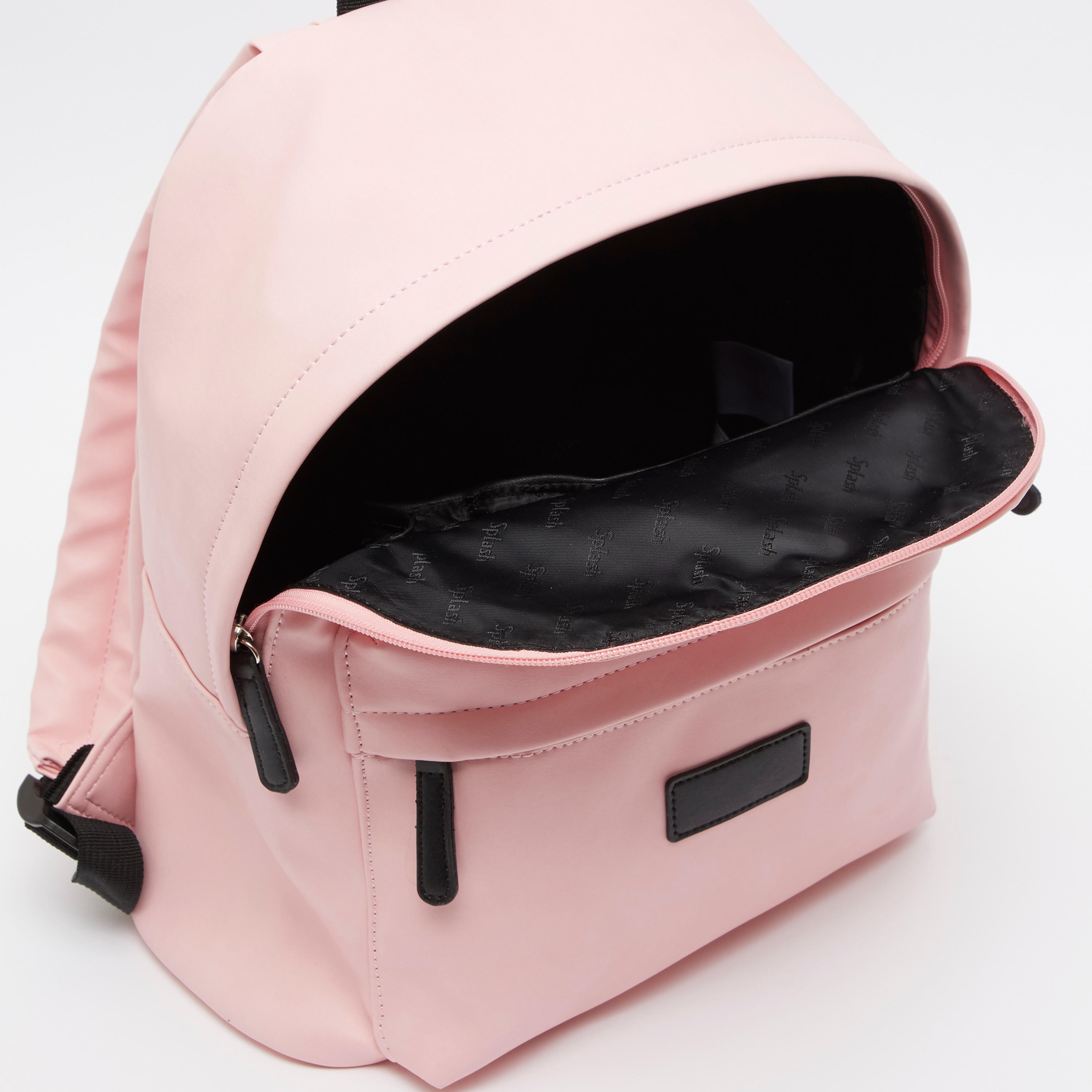 شنطة ظهر سادة بحمّالات كتف قابلة للتعديل ومقبض علوي-women-bagsandwallets-handbags-image-1