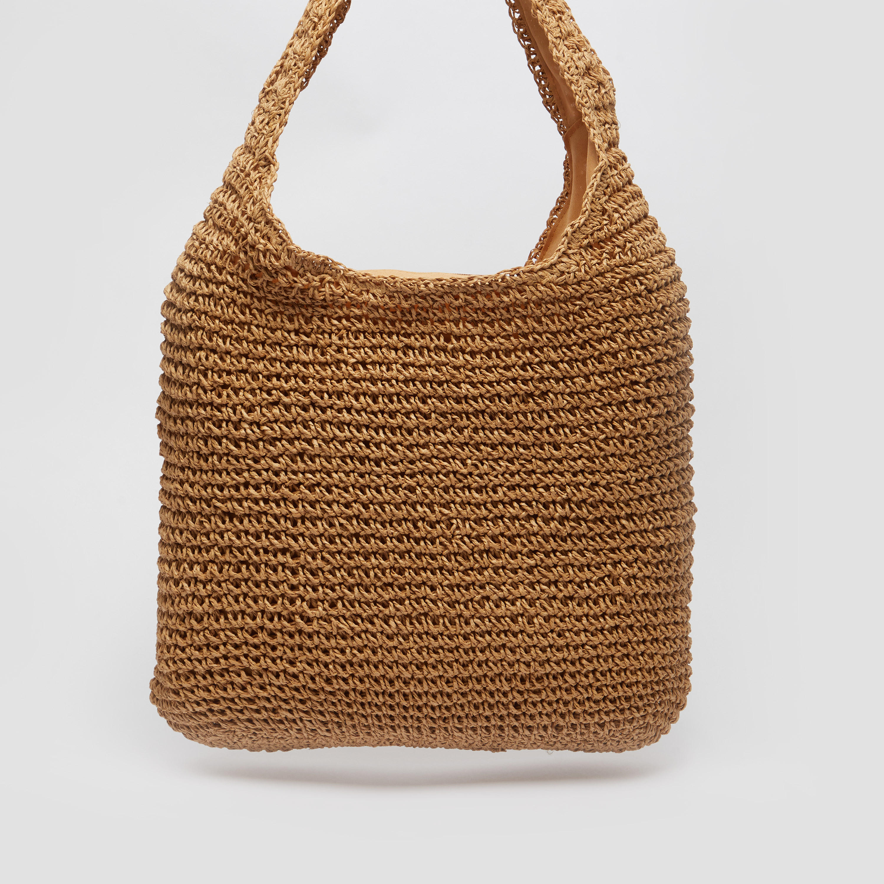 Textured Tote Bag with Handle and Zip Closure-women-bagsandwallets-handbags-image-4