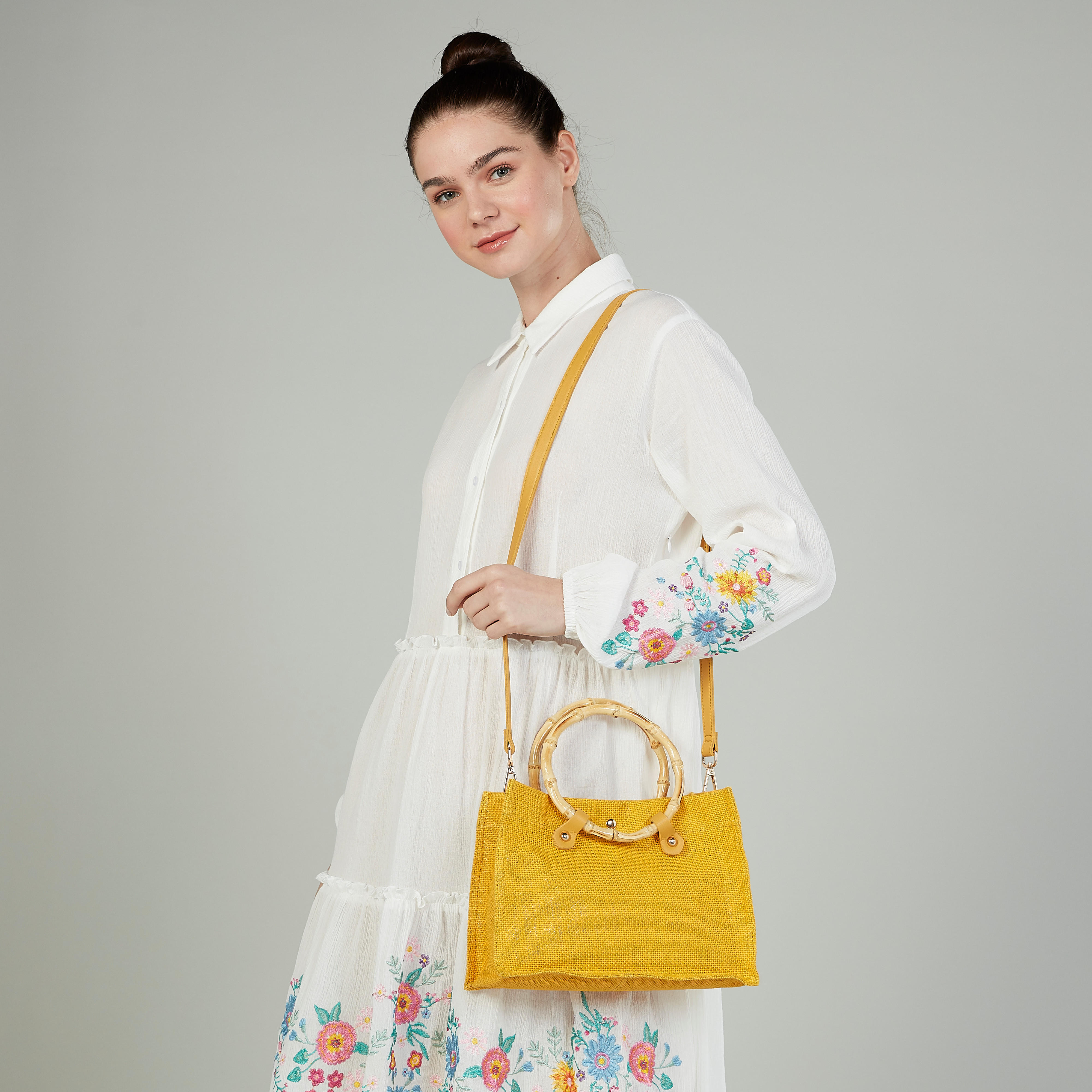 شنطة يد بارزة الملمس بمقابض مزدوجة وحمّالة قابلة للفصل-women-bagsandwallets-handbags-image-2