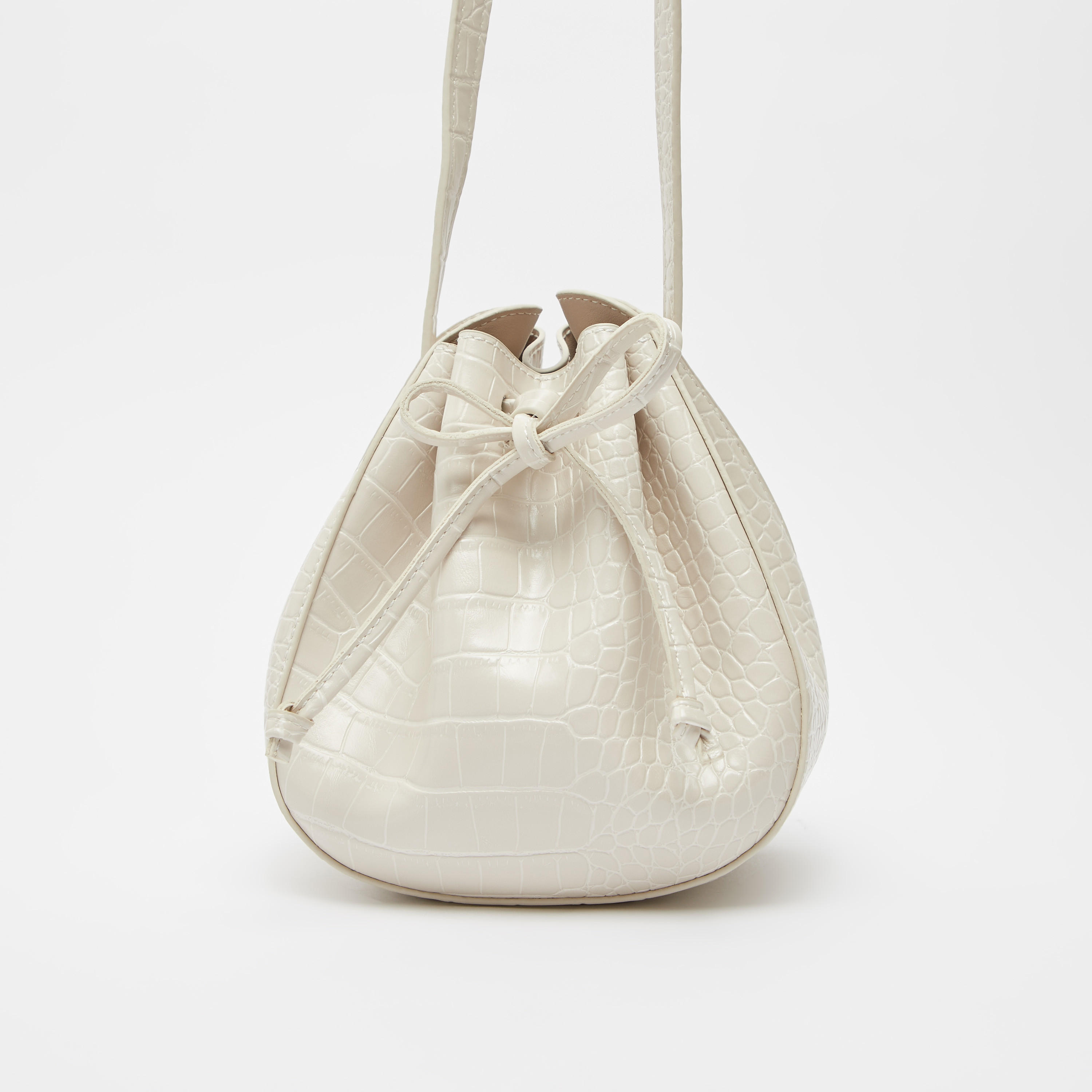 شنطة دلو بارزة الملمس برباط إغلاق وحزام-women-bagsandwallets-handbags-image-5