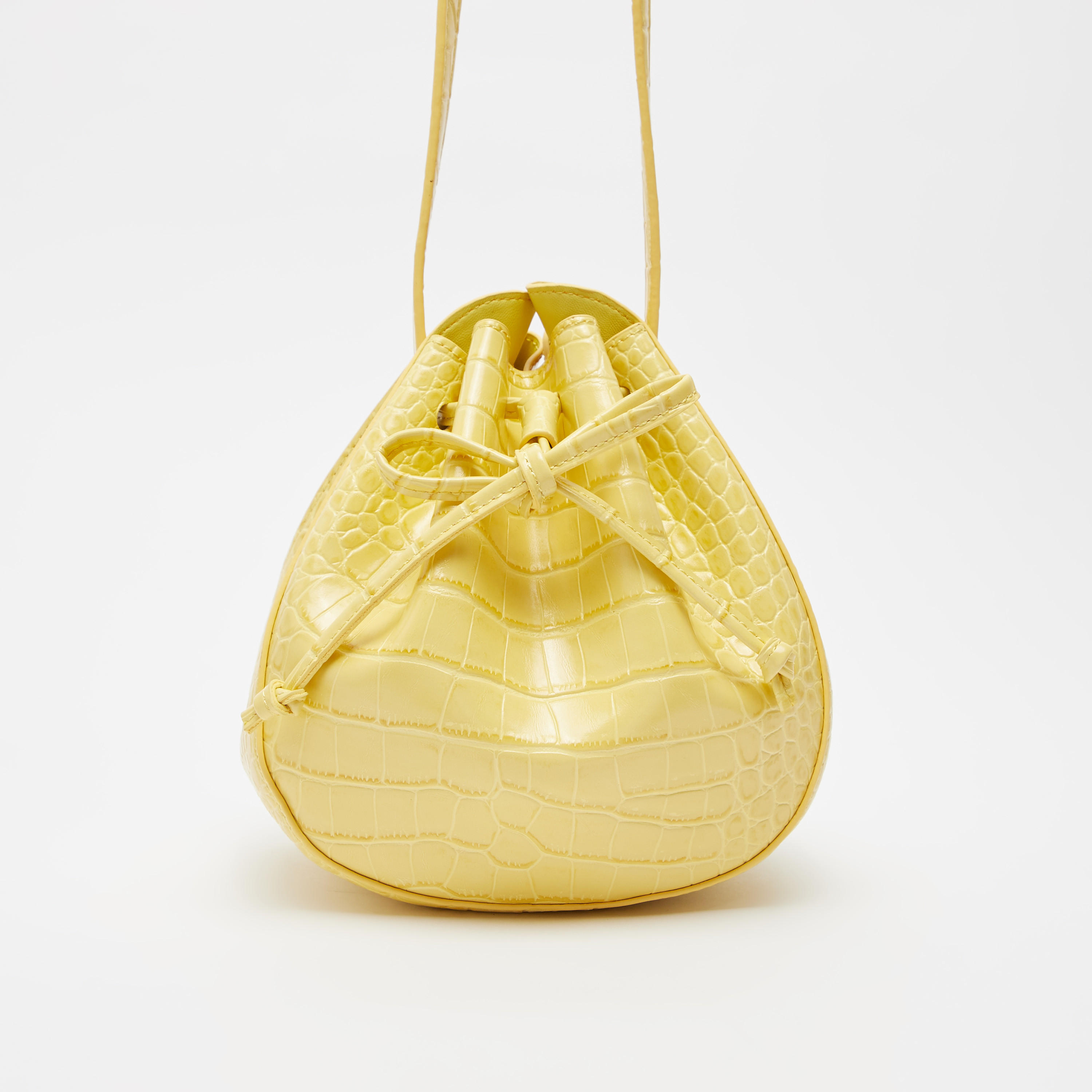 شنطة دلو بارزة الملمس برباط إغلاق وحزام-women-bagsandwallets-handbags-image-1