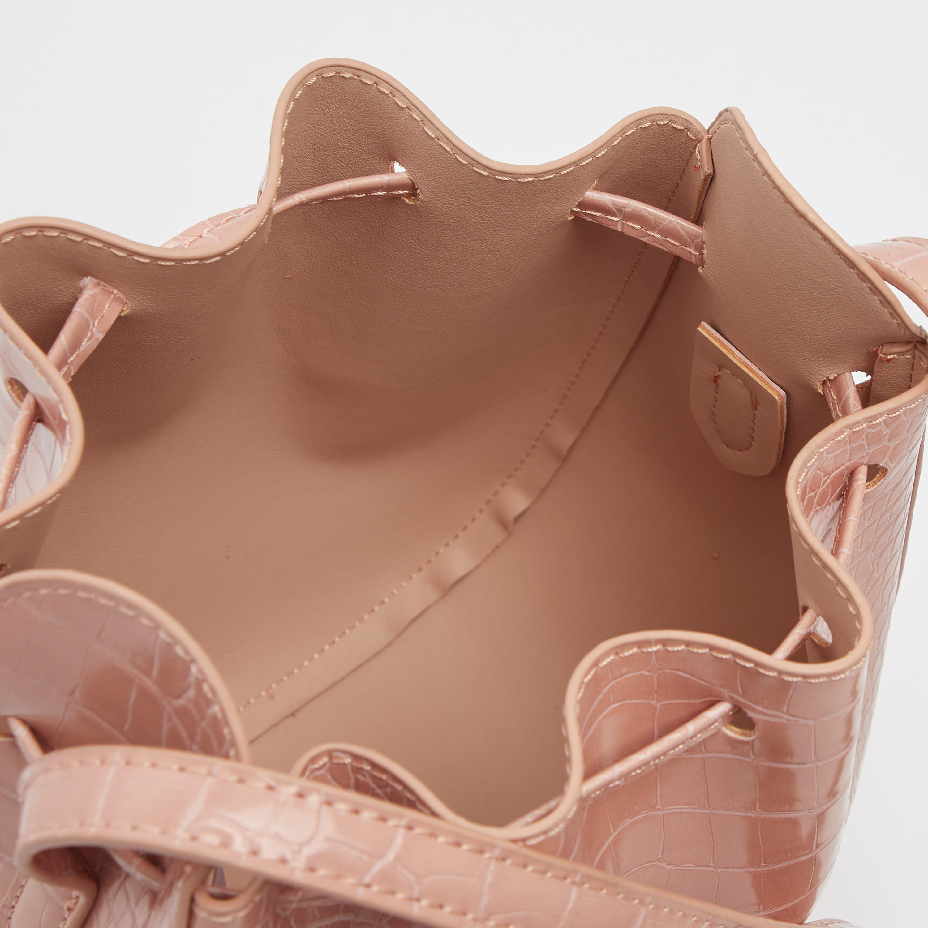 شنطة دلو بارزة الملمس برباط إغلاق وحزام-women-bagsandwallets-handbags-image-2