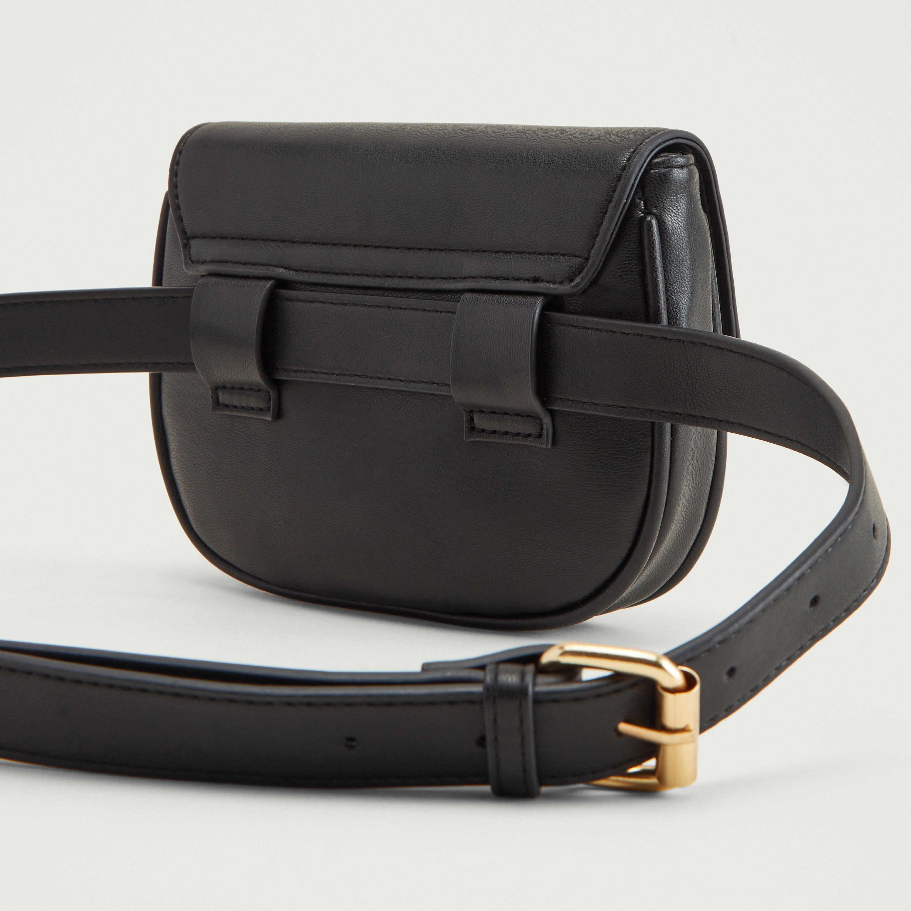 شنطة خصر بارزة الملمس بحزام قابل للتعديل وزر مغناطيسي للإغلاق-women-clothingaccessories-belts-image-3