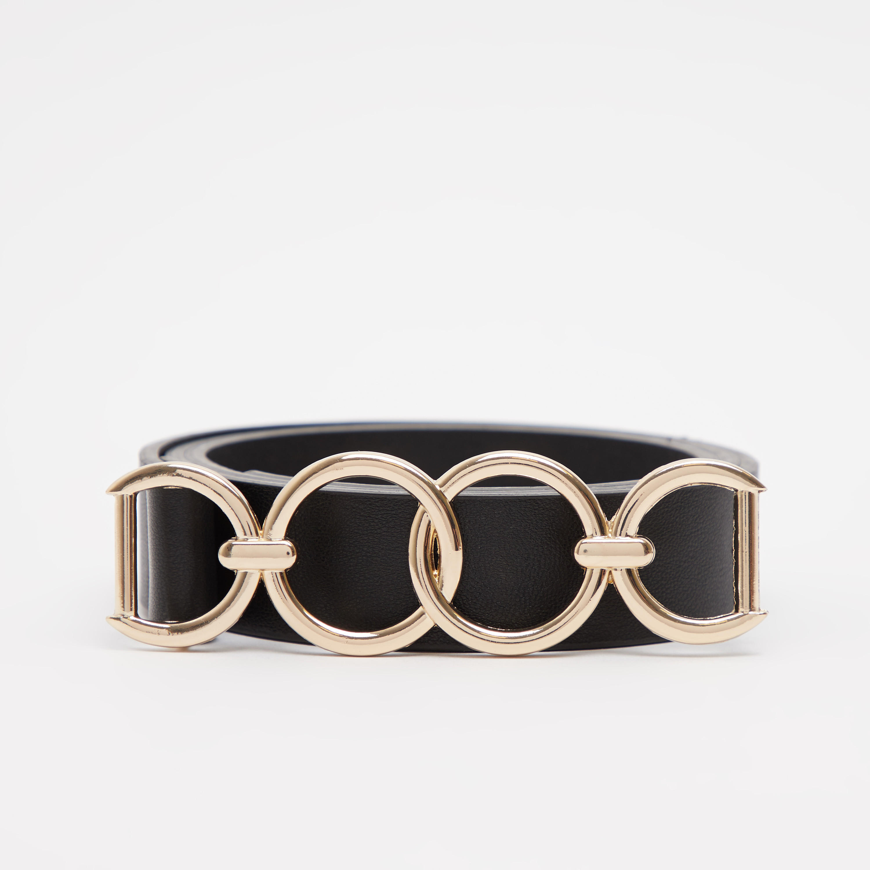 حزام سادة بإبزيم إغلاق بدبوس وزينة ميتاليك-women-clothingaccessories-belts-image-2