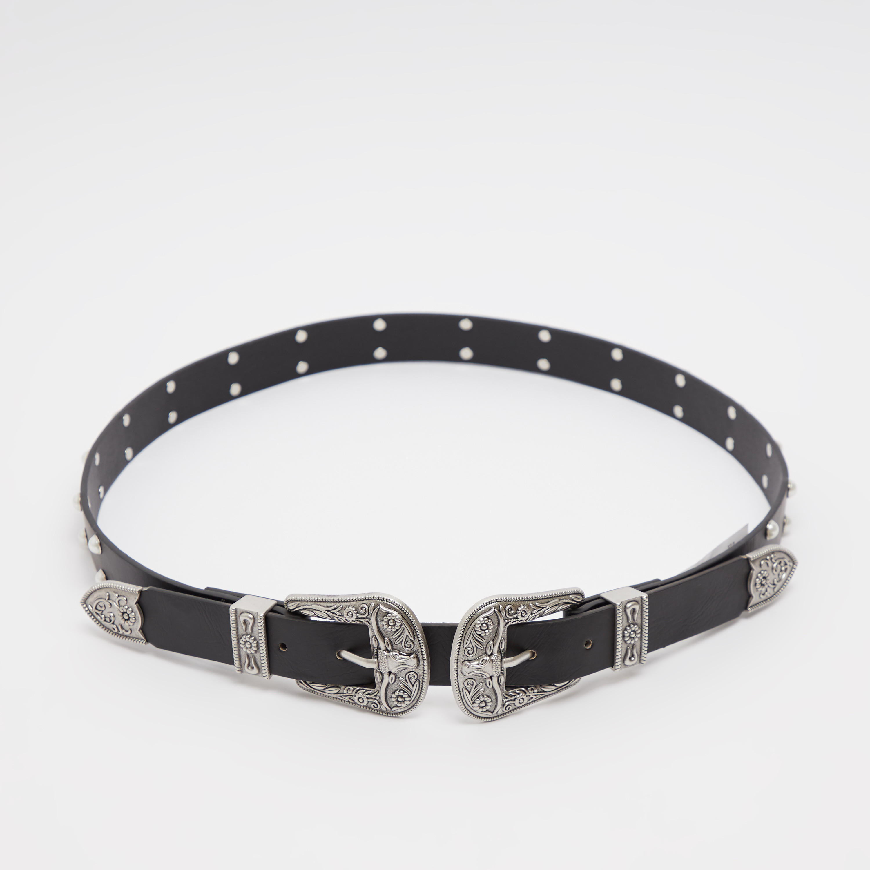 حزام بزينة ميتاليك وإبزيم بدبوس وتفاصيل لؤلؤ-women-clothingaccessories-belts-image-3