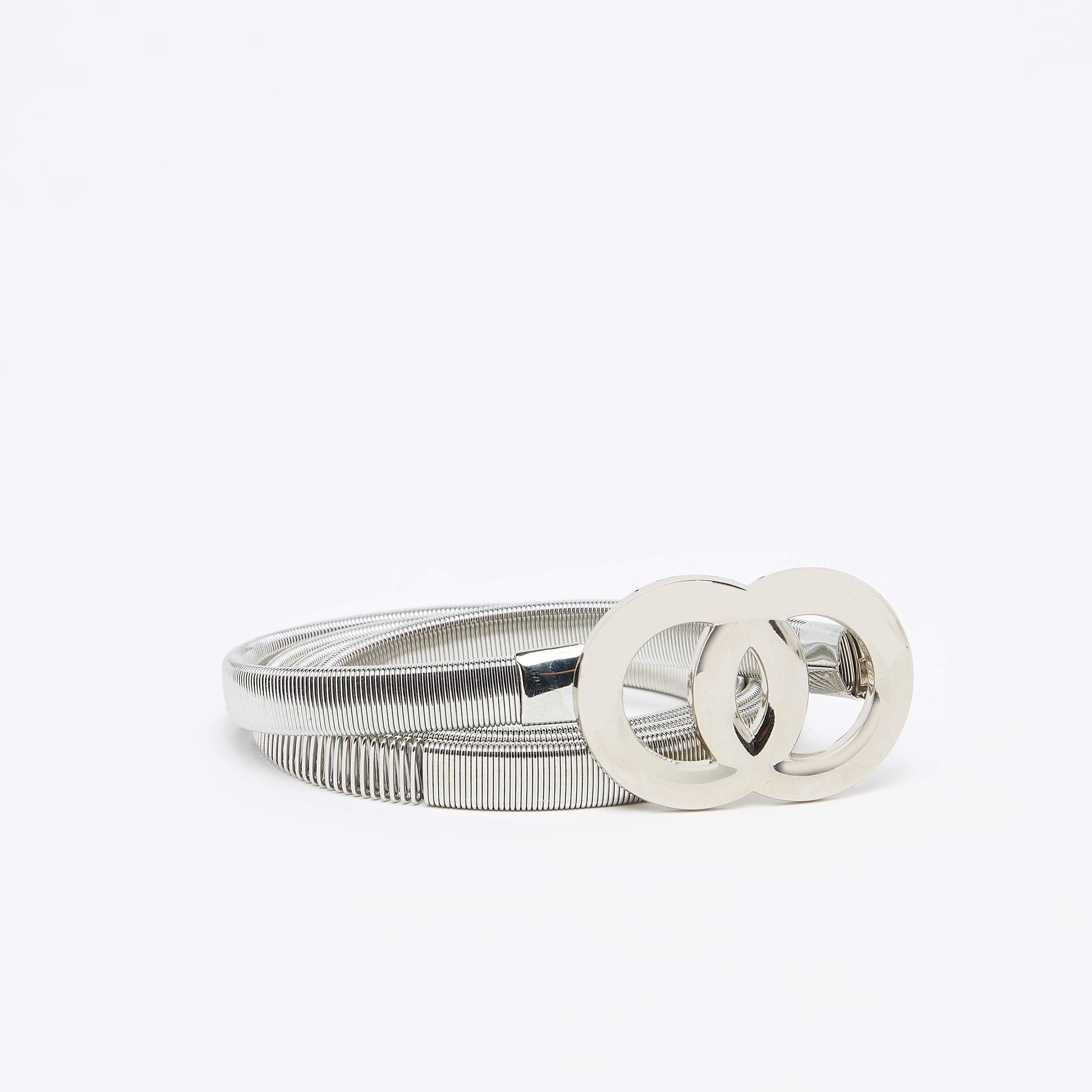 Metallic Belt with Double O-Ring Closure-women-clothingaccessories-belts-image-1