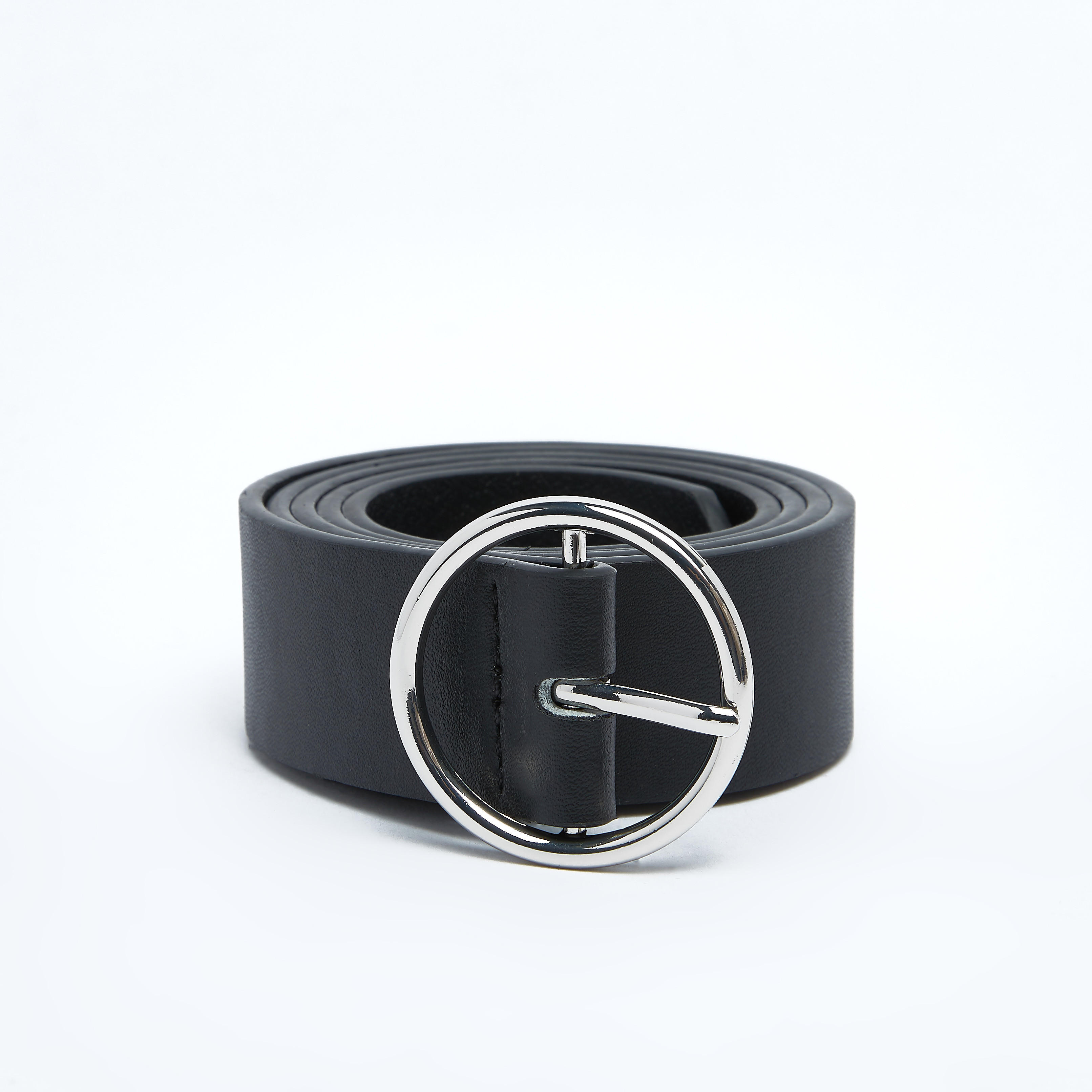 حزام بارز الملمس مع إبزيم بدبوس للإغلاق-women-clothingaccessories-belts-image-1