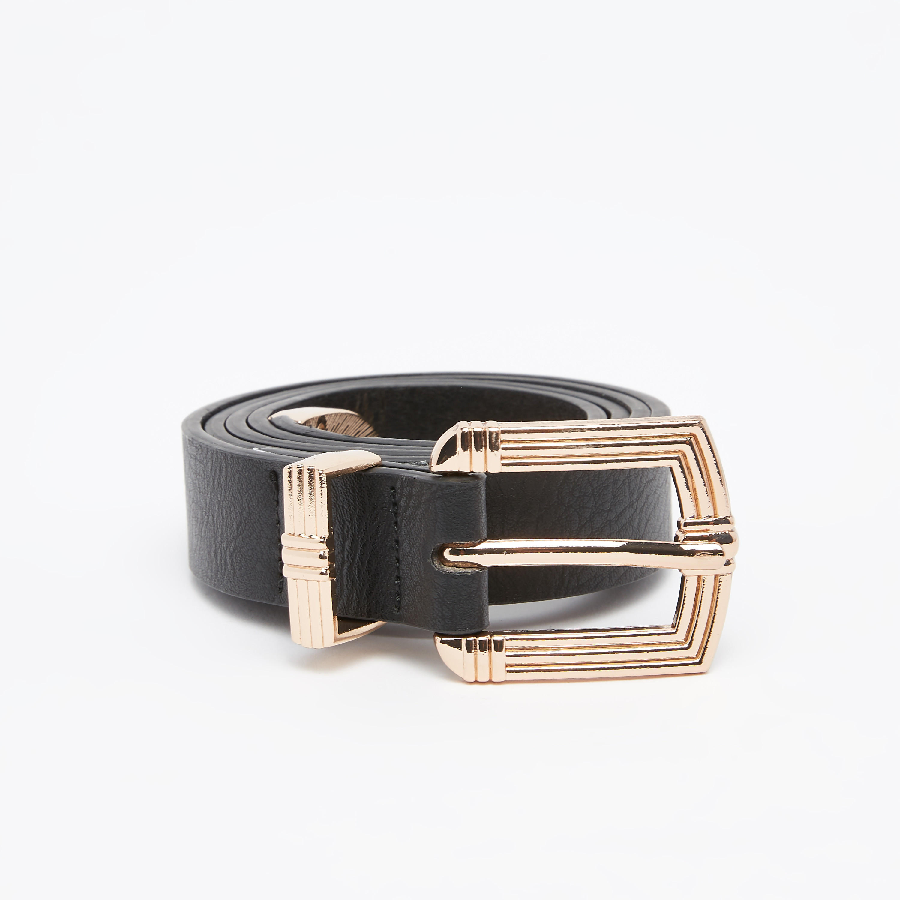Textured Belt with Pin Buckle Closure-women-clothingaccessories-belts-image-1