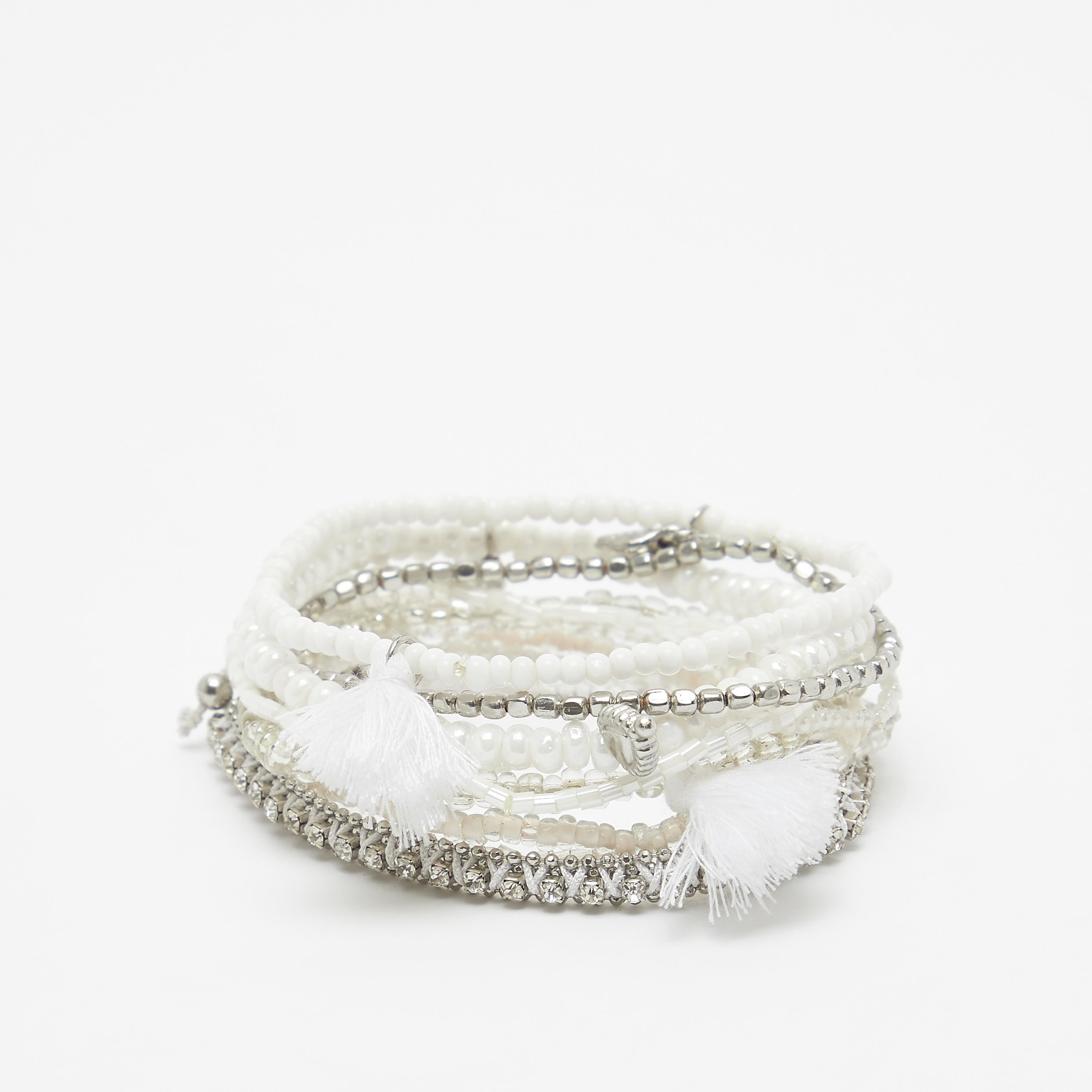 Set of 9 - Beaded Bracelets-women-watchesandjewellery-jewellery-banglesandbracelets-image-1