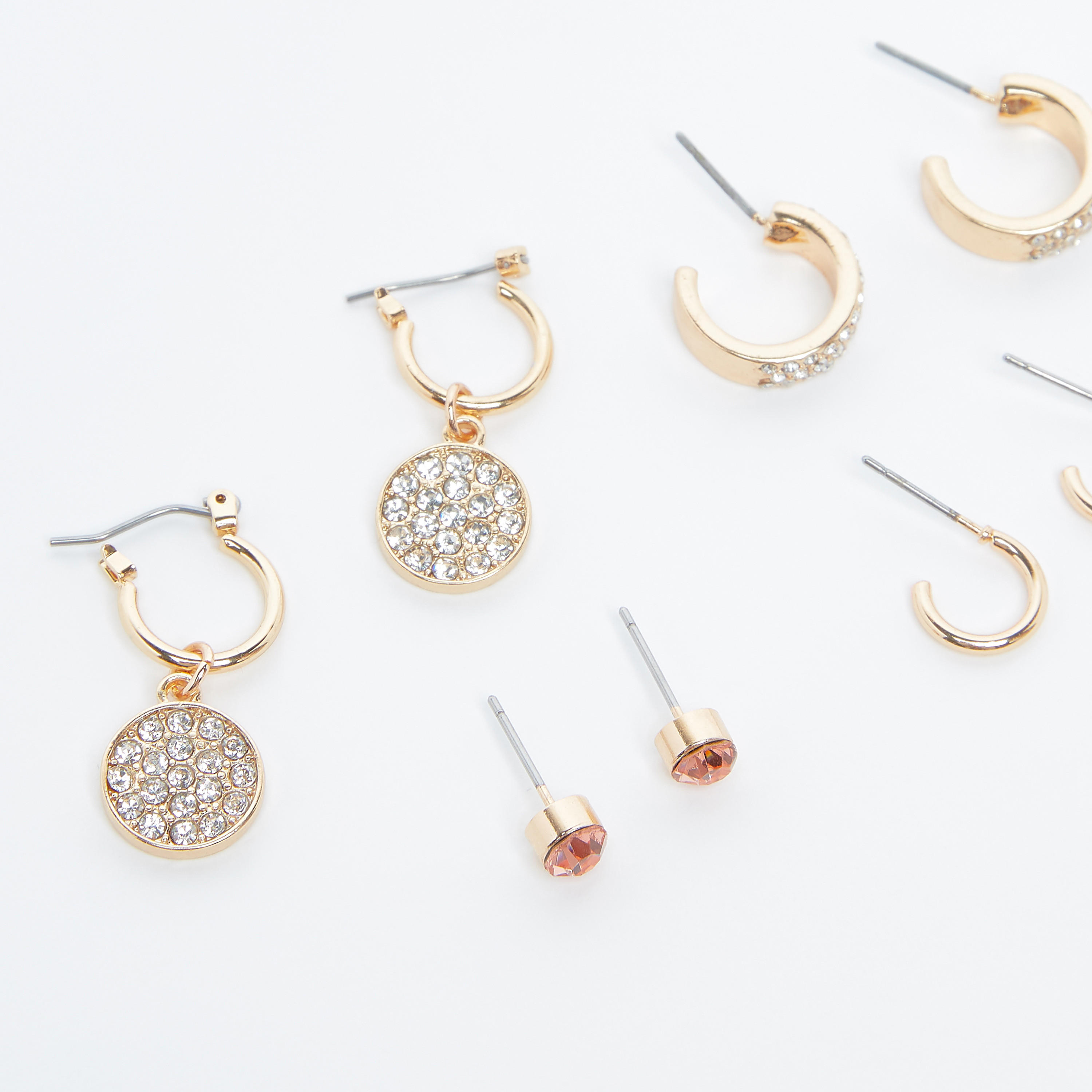 حلقان مزينة - طقم من 4 أزواج-women-watchesandjewellery-jewellery-earrings-image-1