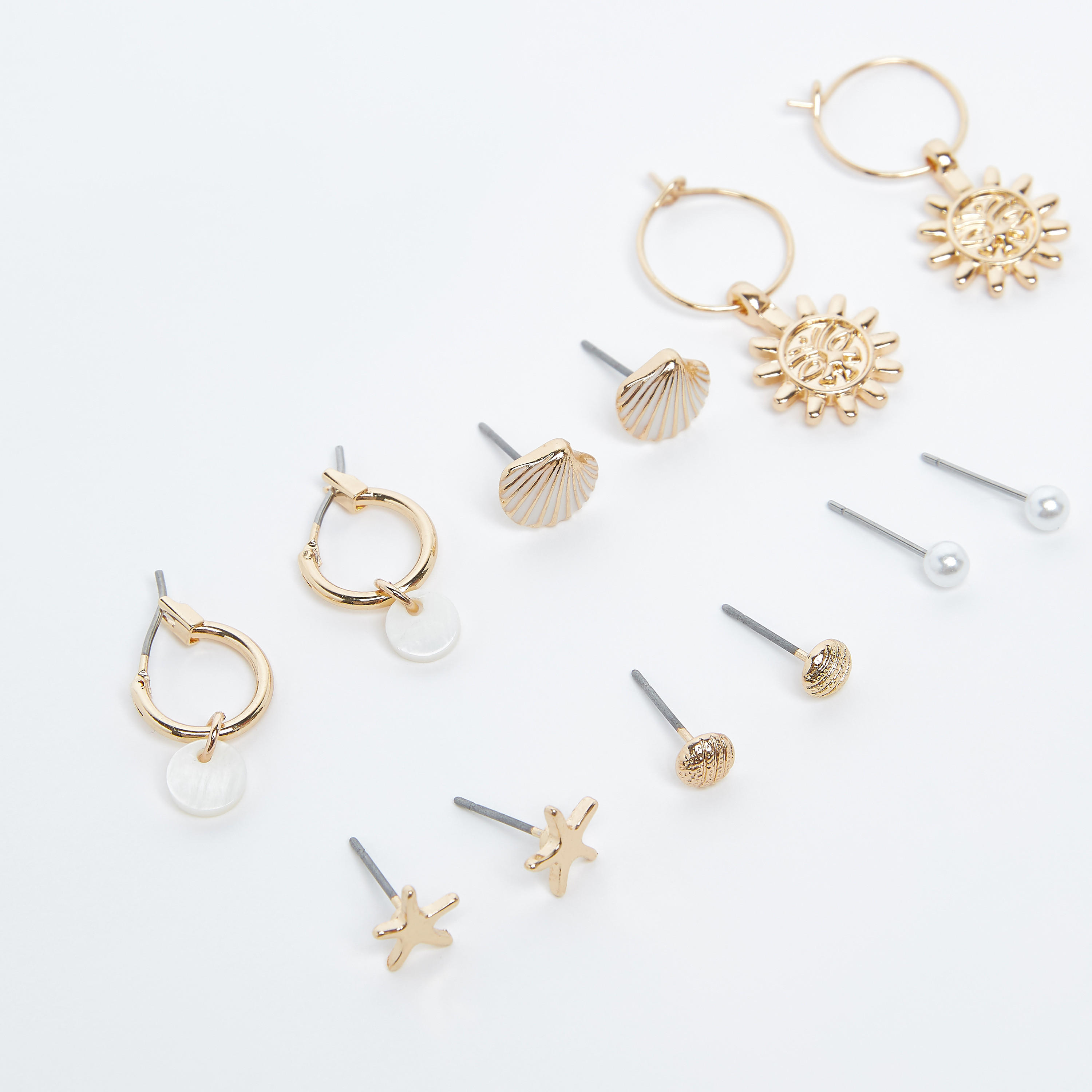 حلقان مزينة - طقم من 6 أزواج-women-watchesandjewellery-jewellery-earrings-image-2