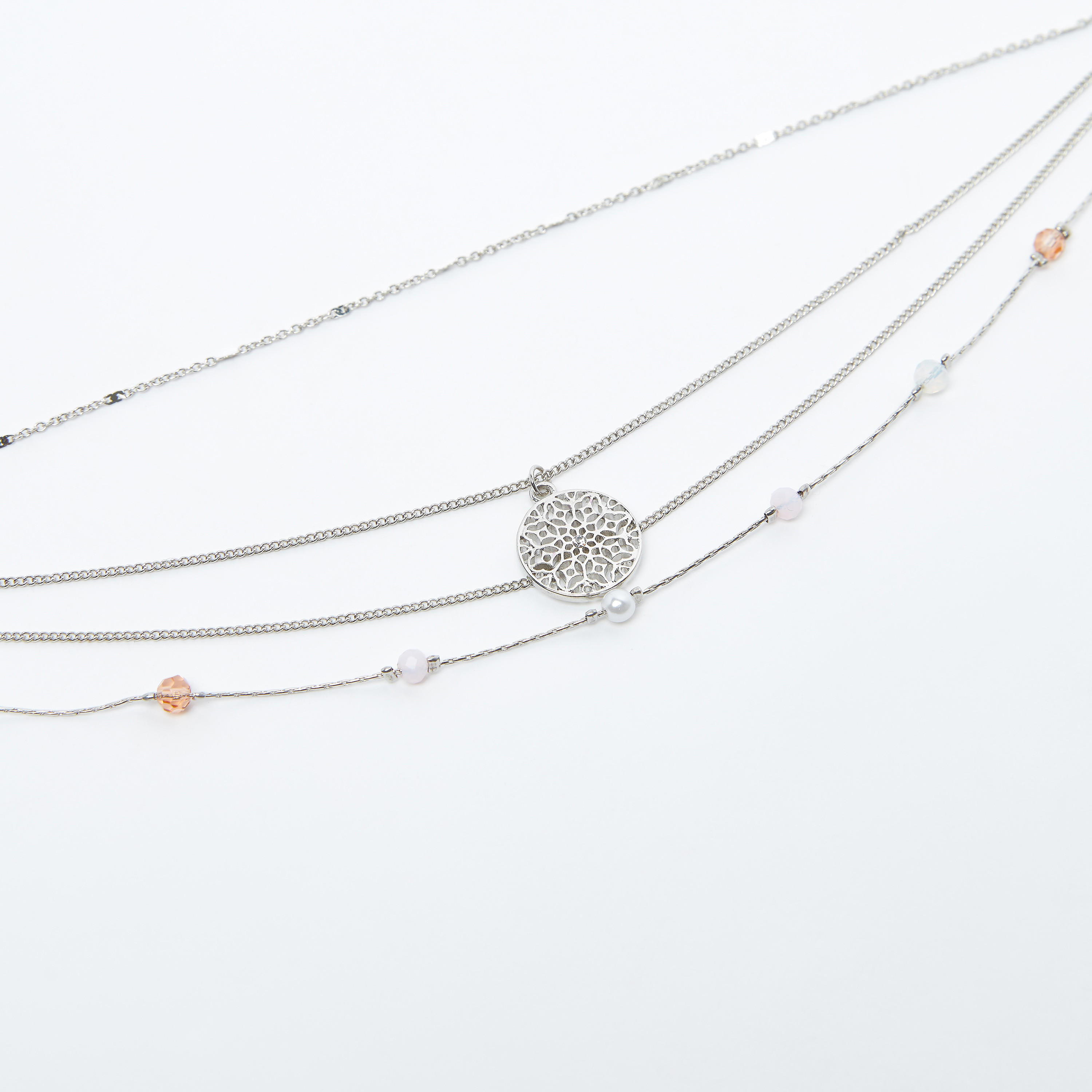 خلخال متعدّدة الطبقات مزيّن بمشبك إغلاق-women-watchesandjewellery-jewellery-anklets-image-2