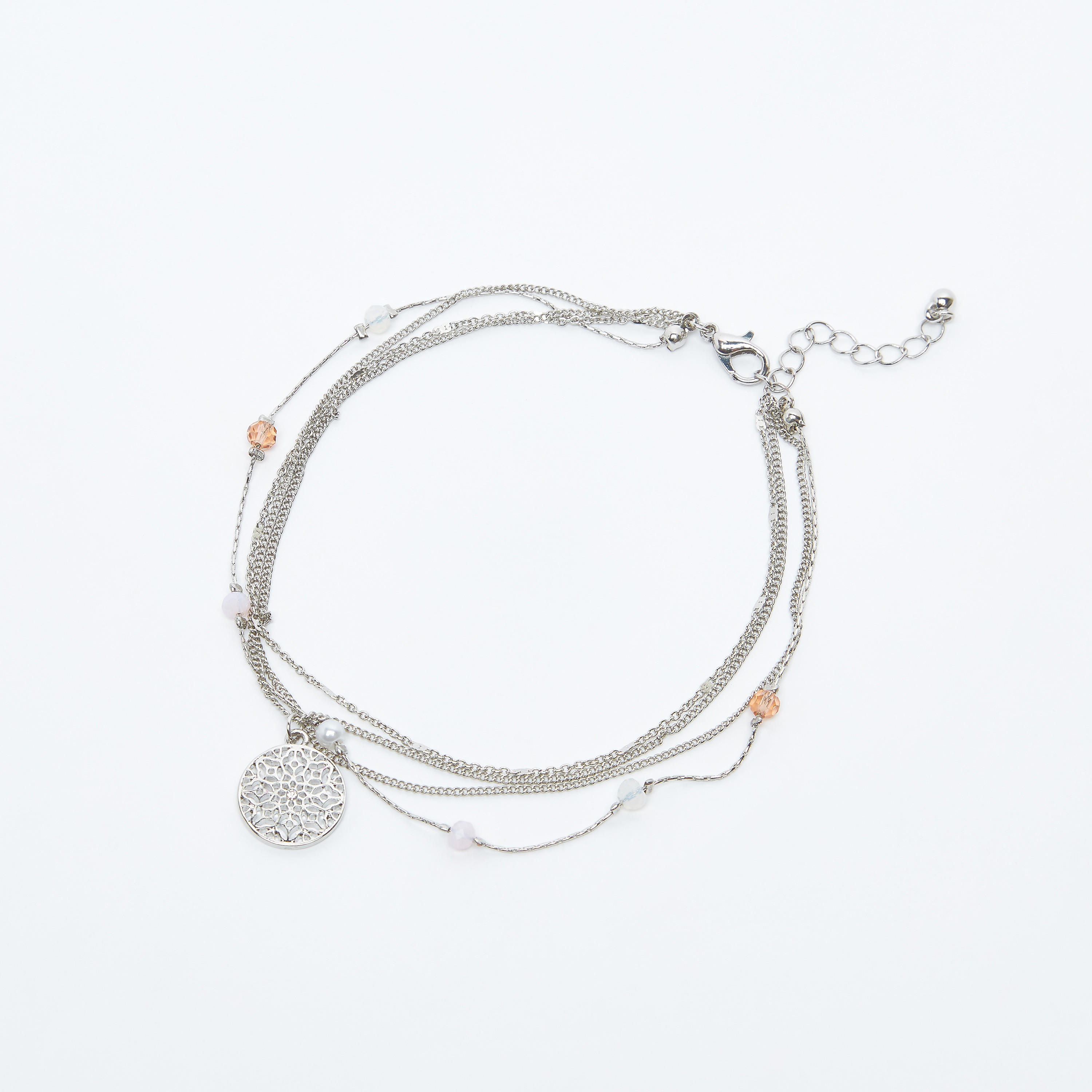خلخال متعدّدة الطبقات مزيّن بمشبك إغلاق-women-watchesandjewellery-jewellery-anklets-image-3
