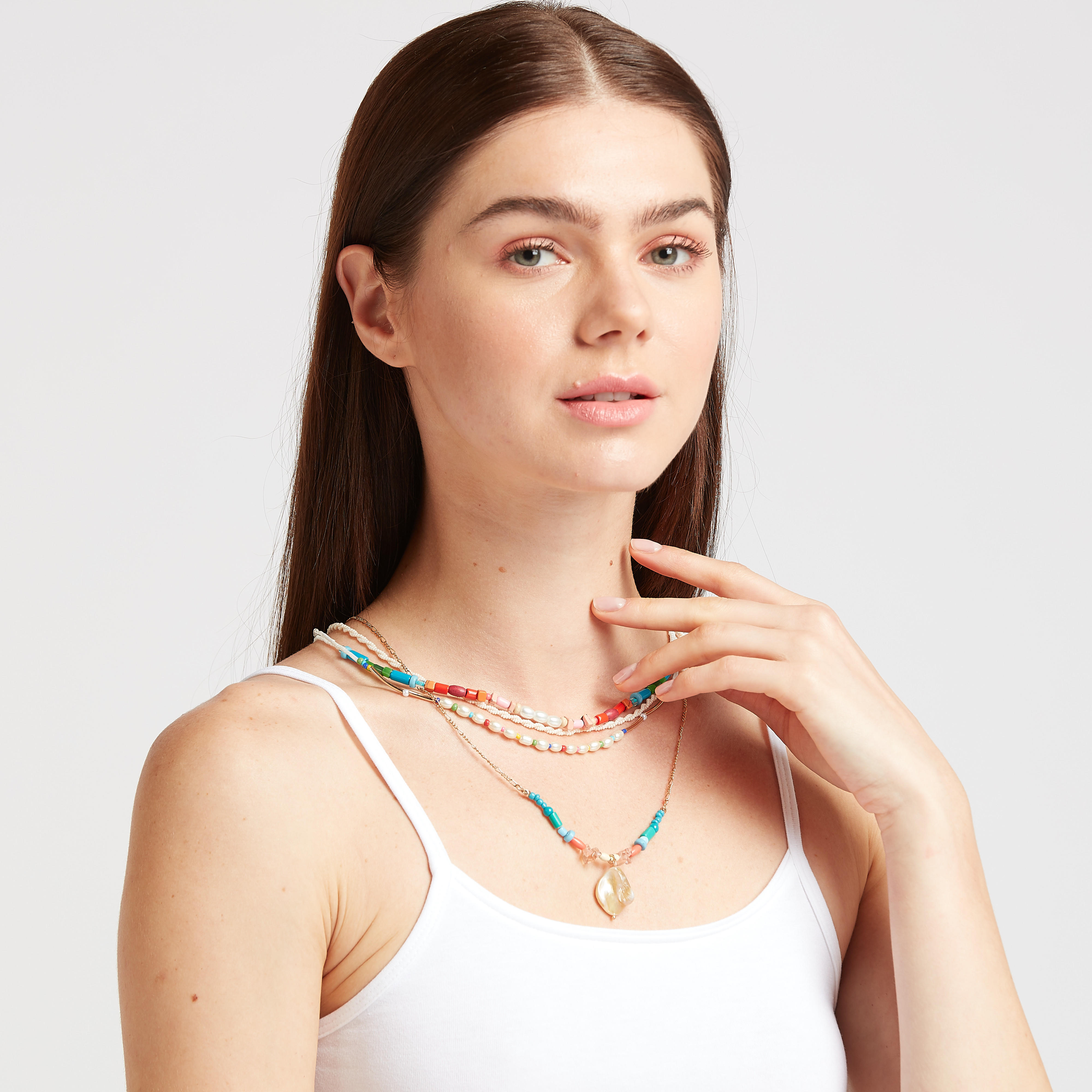 Embellished Multi-Layer Necklace with Lobster Clasp-women-watchesandjewellery-jewellery-necklacesandpendants-image-3