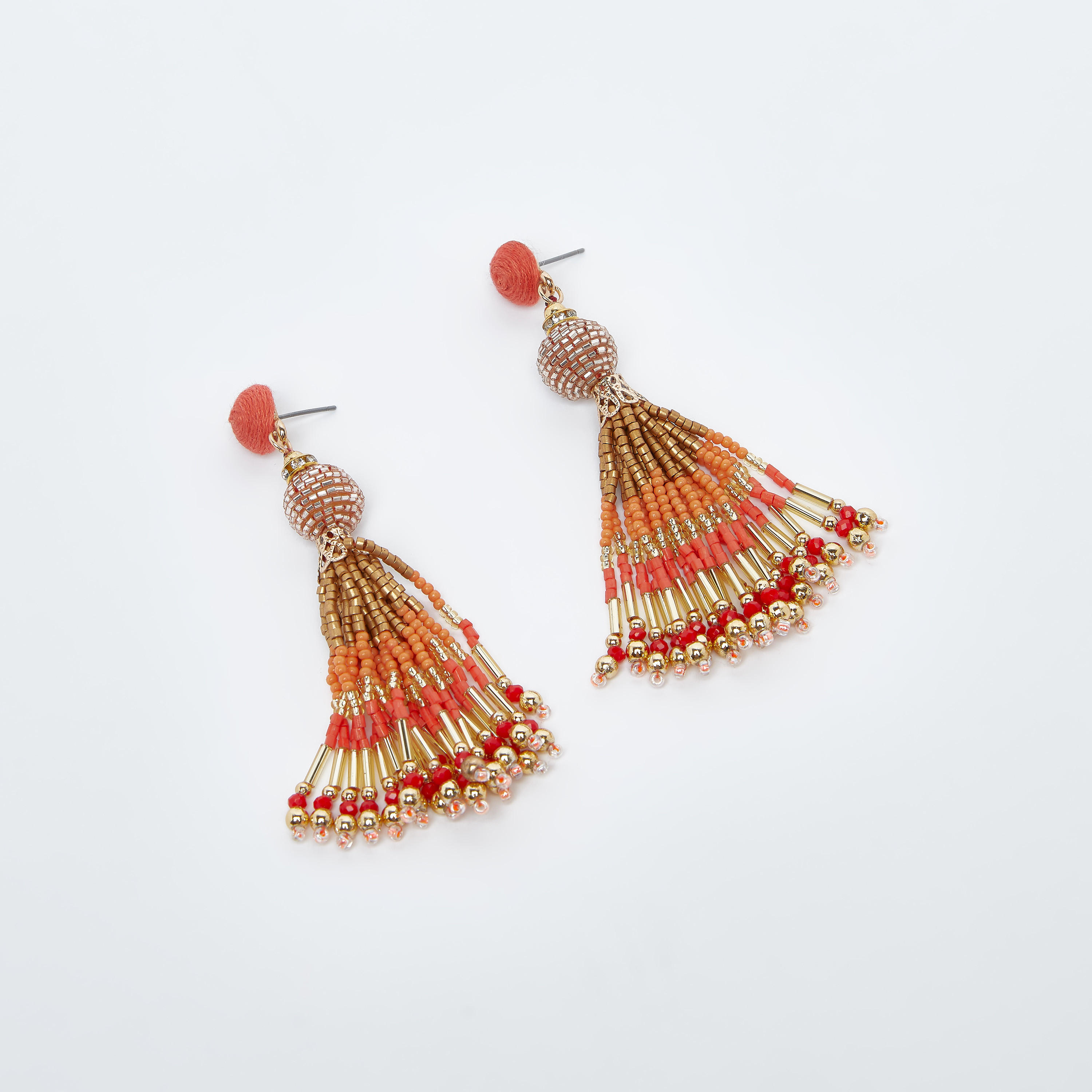 Embellished Dangling Earrings with Pushback Closure-women-watchesandjewellery-jewellery-earrings-image-1