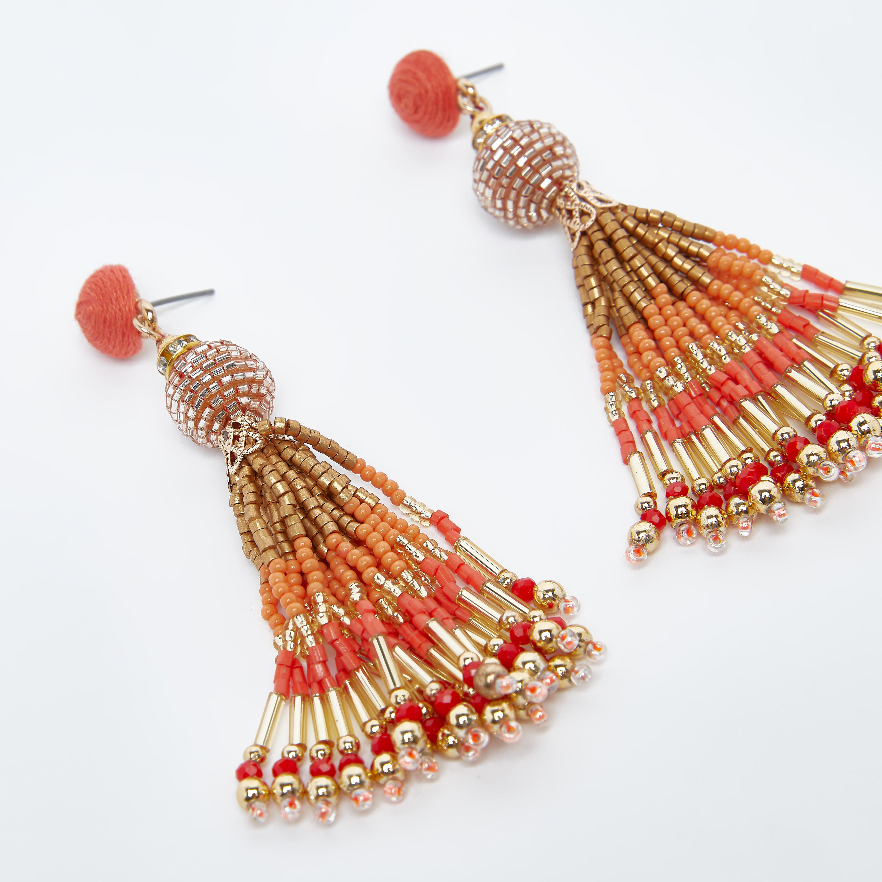 Embellished Dangling Earrings with Pushback Closure-women-watchesandjewellery-jewellery-earrings-image-2