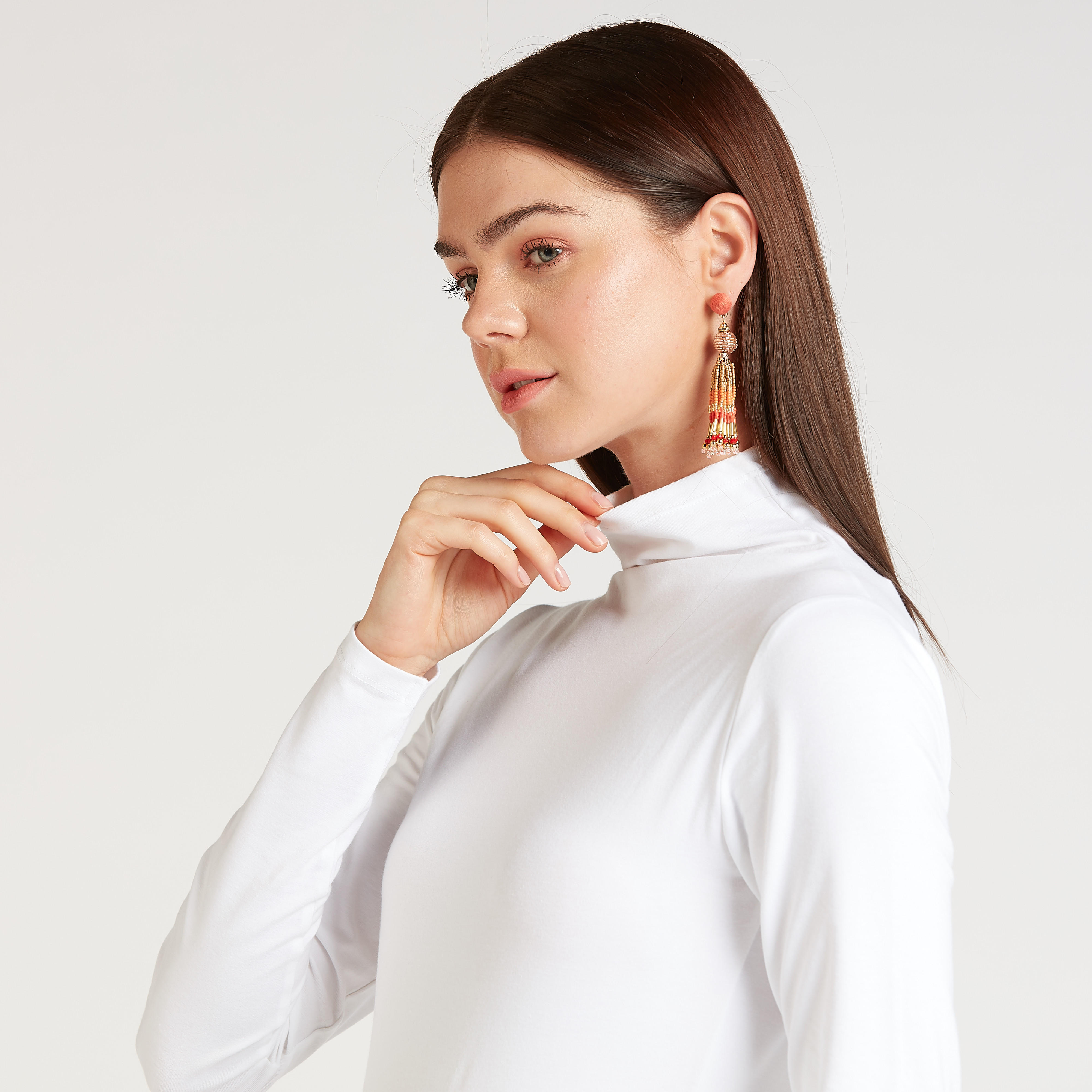 Embellished Dangling Earrings with Pushback Closure-women-watchesandjewellery-jewellery-earrings-image-4