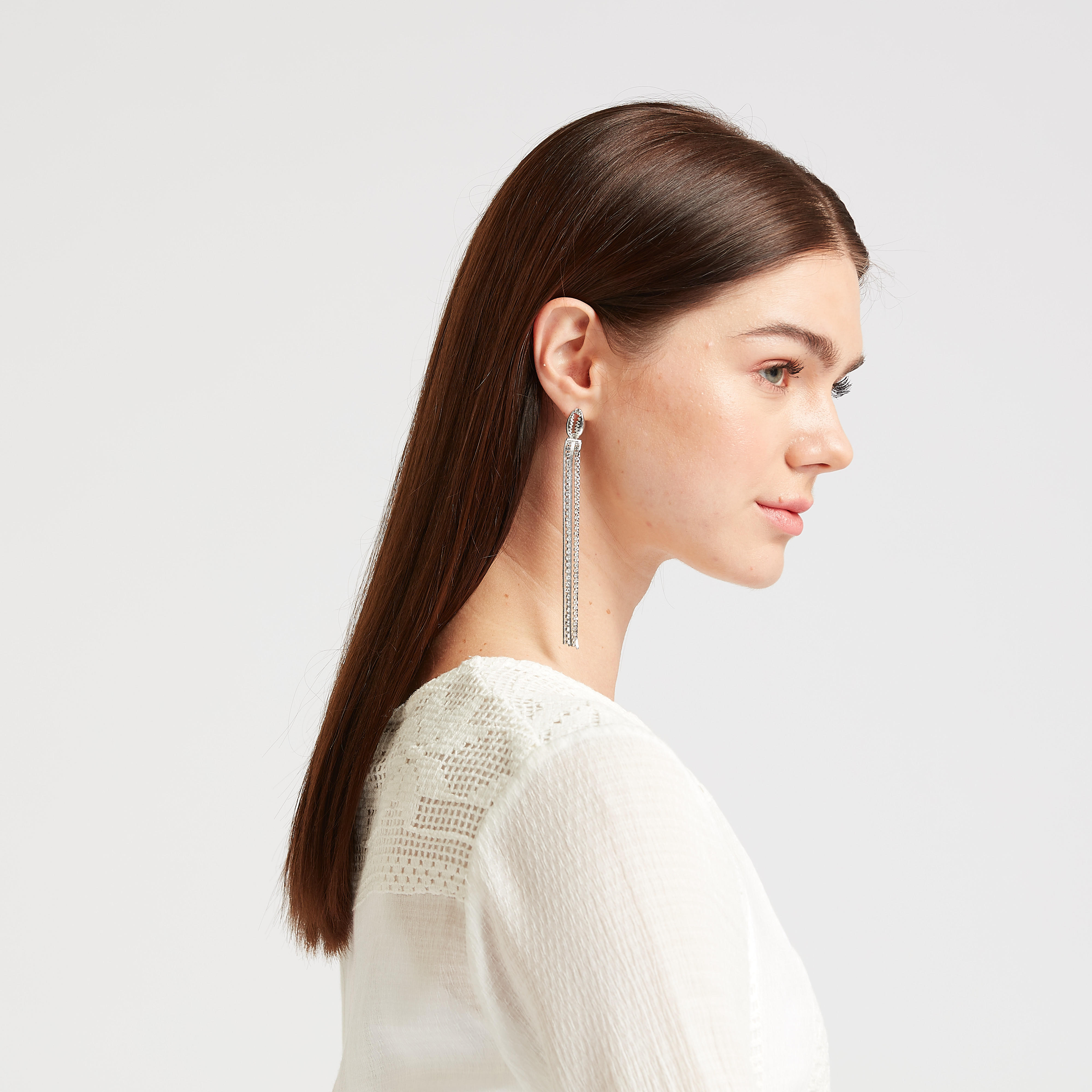 Studded Dangling Earrings with Pushback Closure-women-watchesandjewellery-jewellery-earrings-image-4