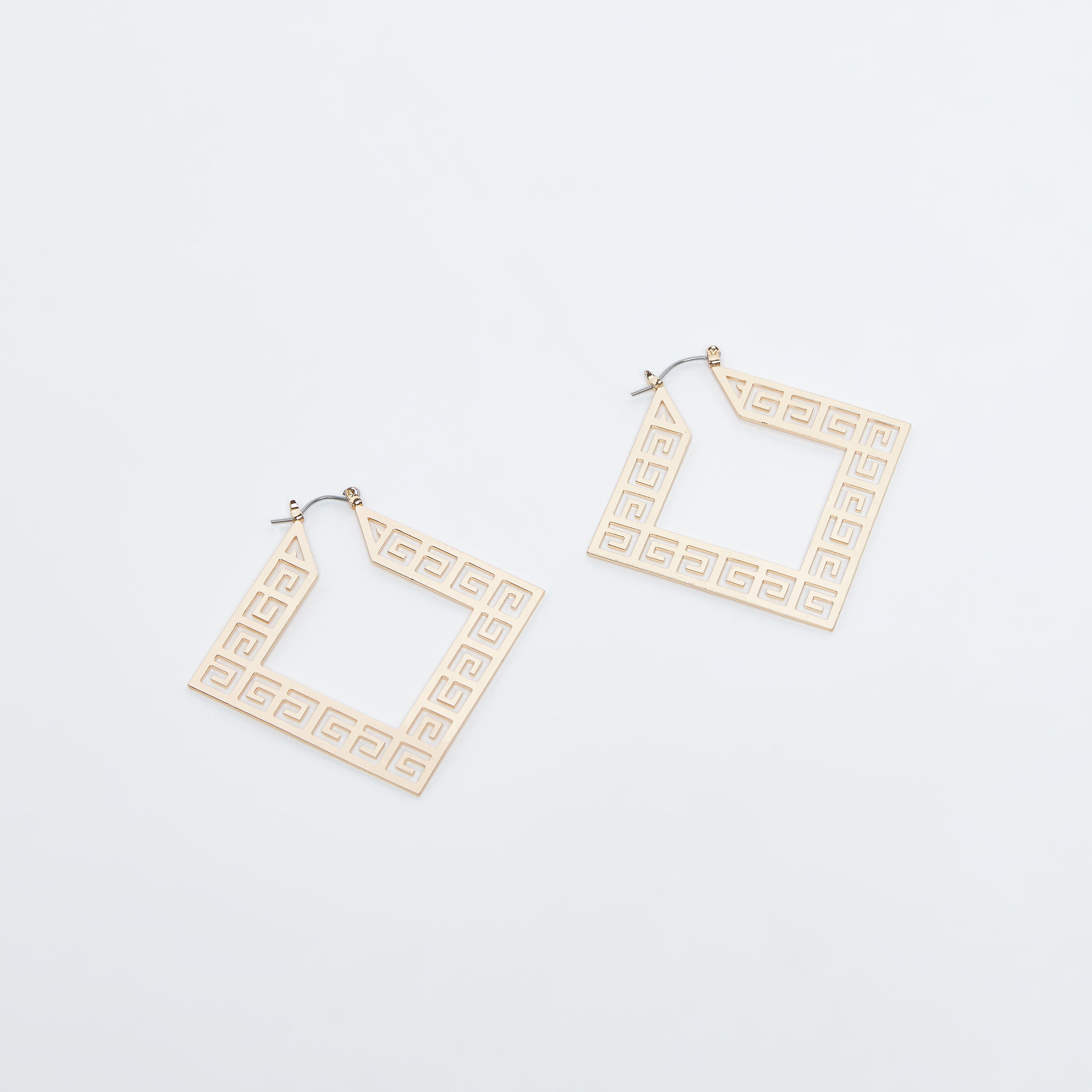 Cutout Dangling Earrings with Hinged Hoop-women-watchesandjewellery-jewellery-earrings-image-1