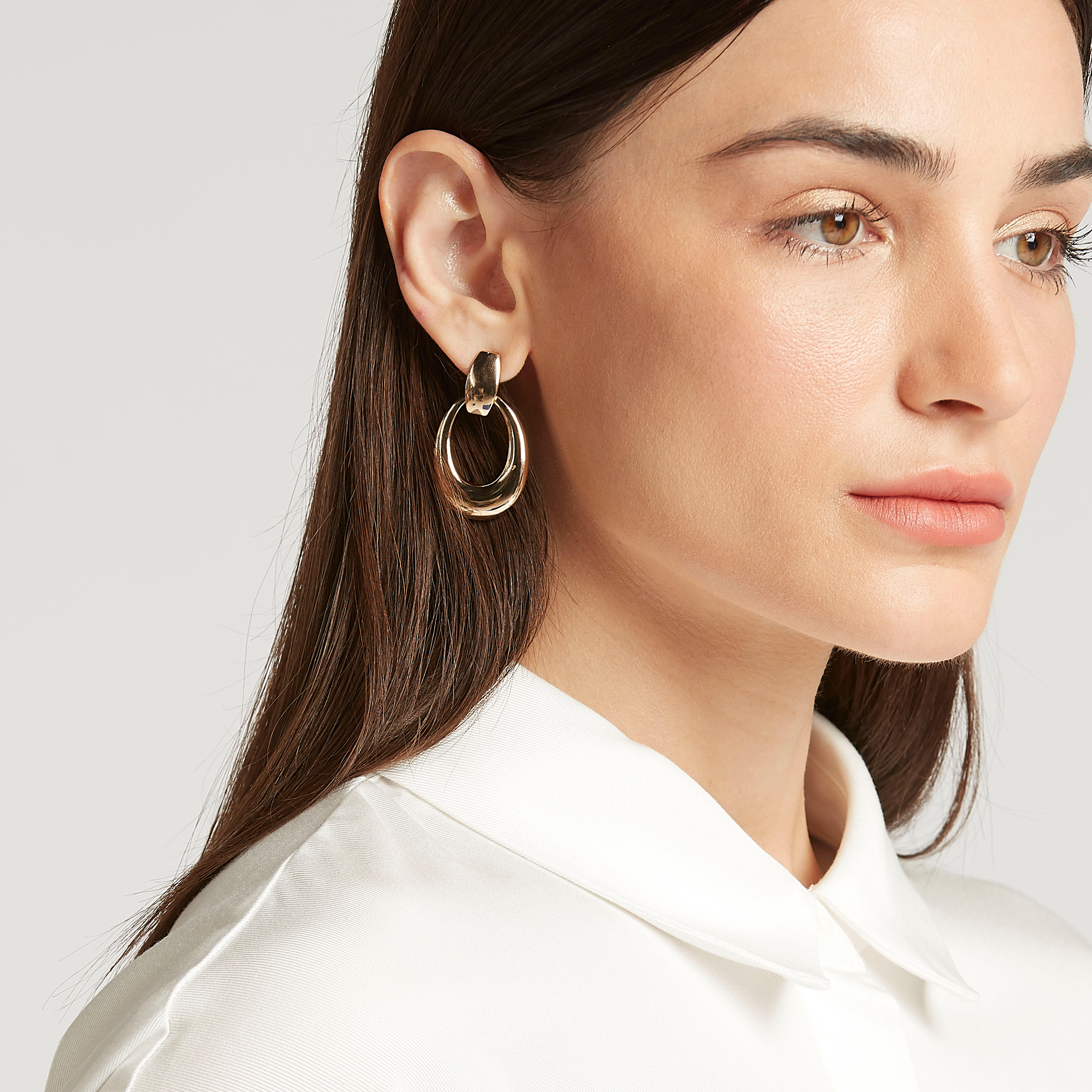 Metallic Dangling Earrings with Pushback Closure-women-watchesandjewellery-jewellery-earrings-image-2