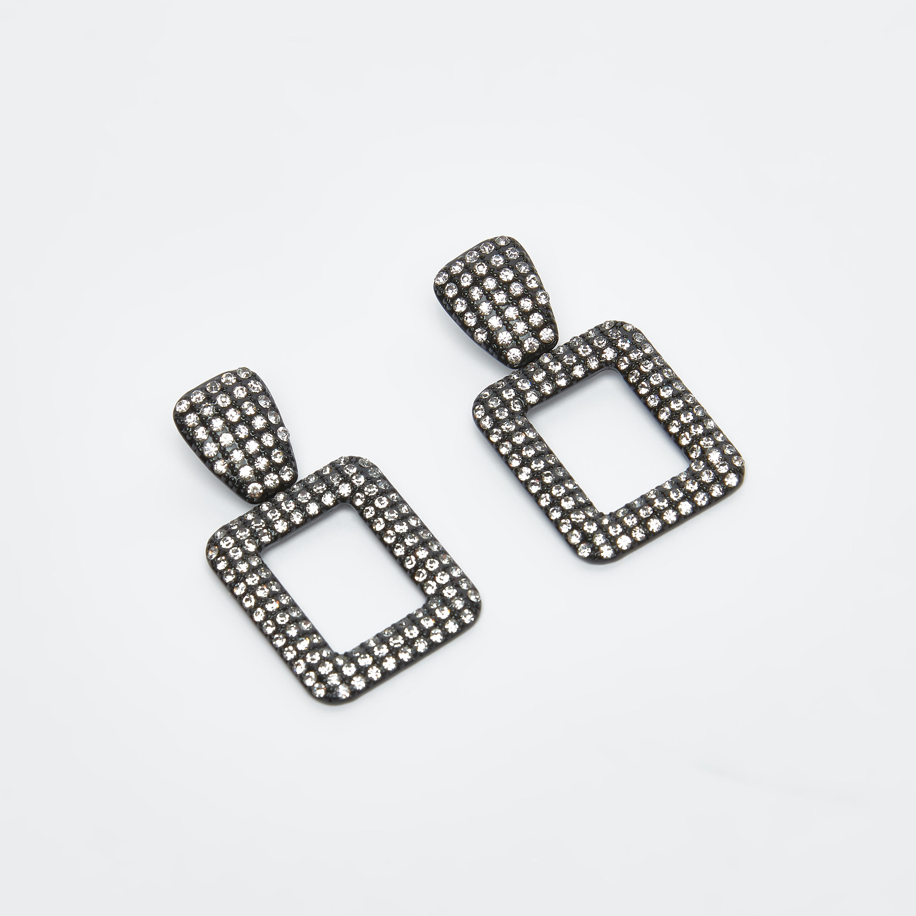 Studded Dangling Earrings with Pushback Closure-women-watchesandjewellery-jewellery-earrings-image-1
