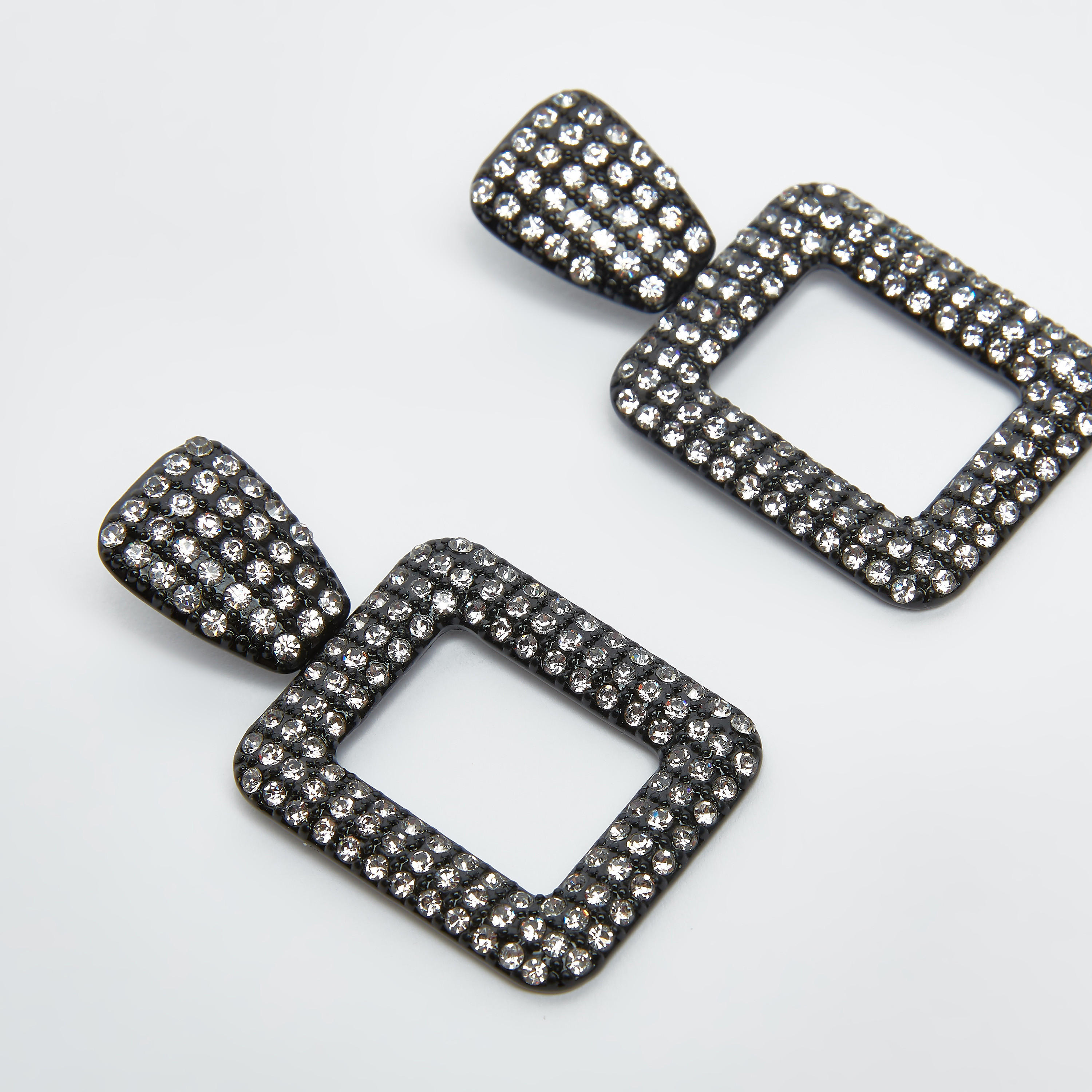 Studded Dangling Earrings with Pushback Closure-women-watchesandjewellery-jewellery-earrings-image-2