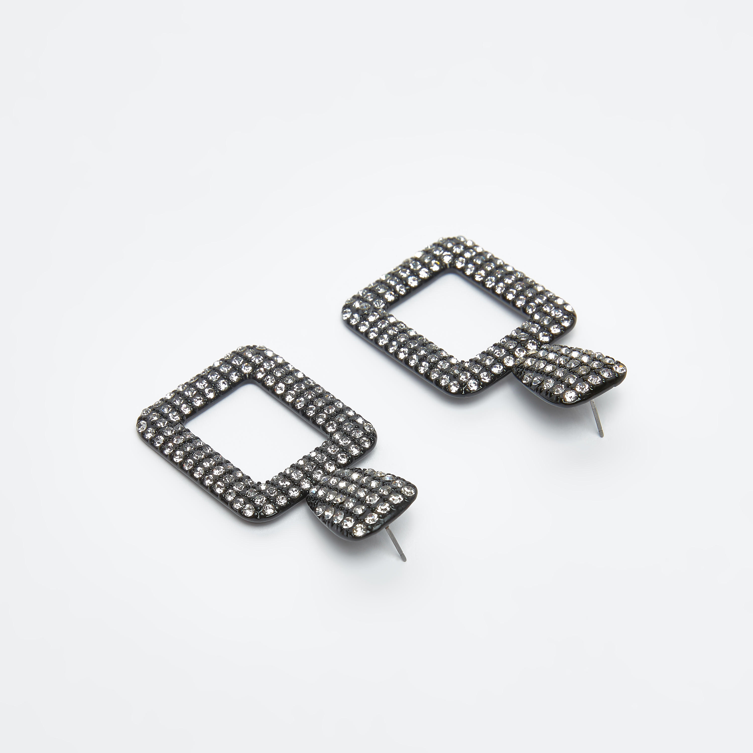 Studded Dangling Earrings with Pushback Closure-women-watchesandjewellery-jewellery-earrings-image-3