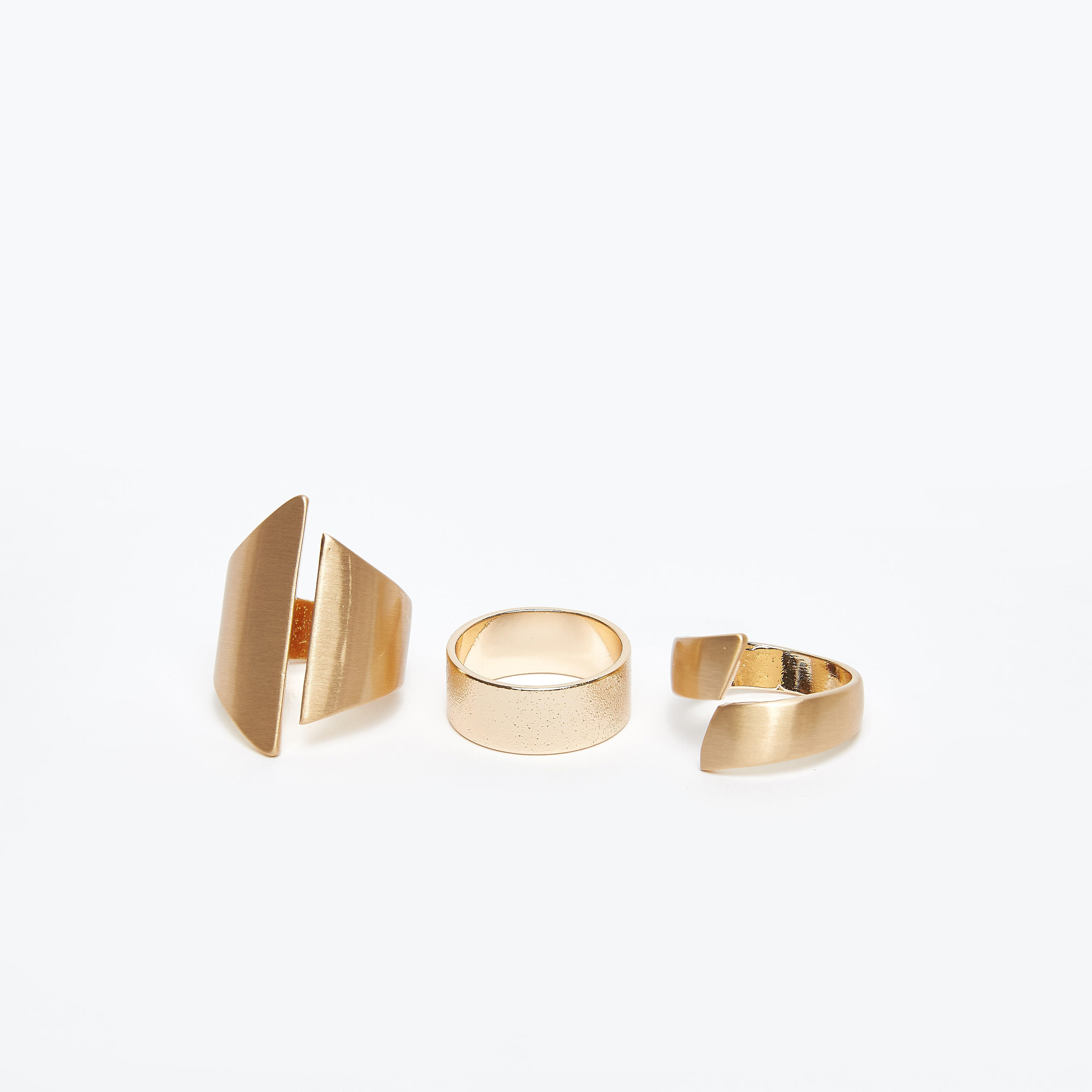 خواتم ميتاليك- طقم من 3 قطع-women-watchesandjewellery-jewellery-rings-image-1