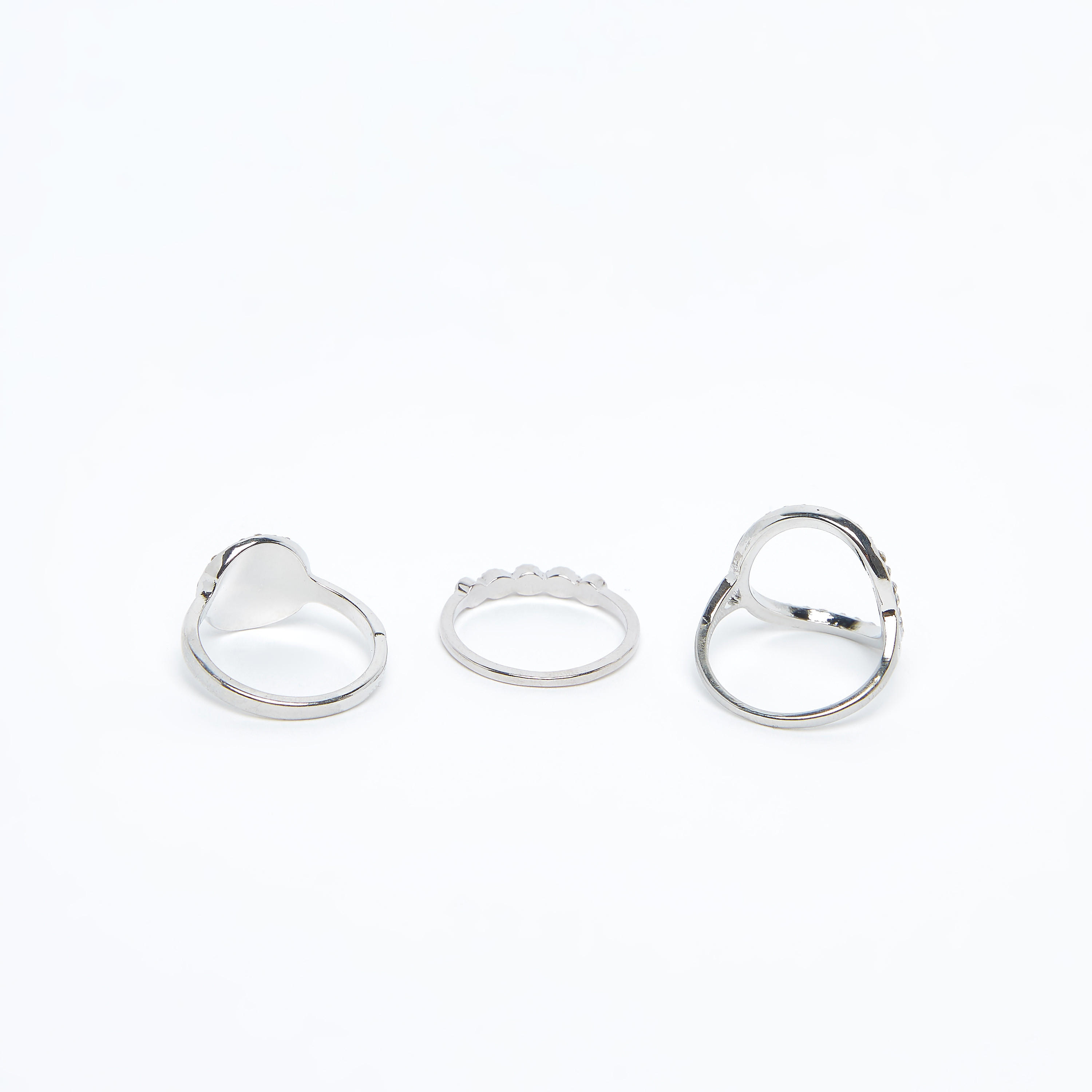 خواتم مرصّعة - طقم من 3 قطع-women-watchesandjewellery-jewellery-rings-image-2