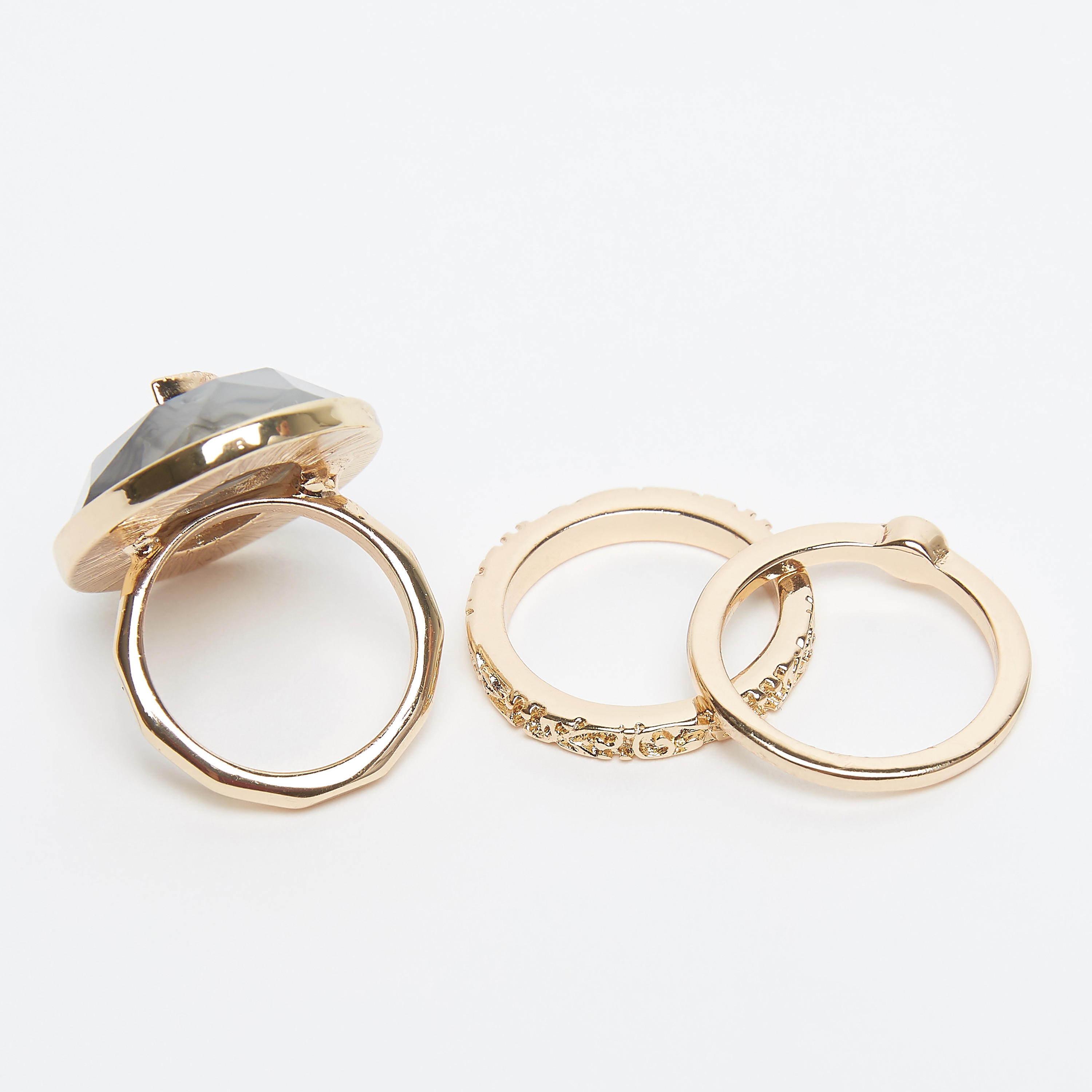 خواتم مزيّنة - طقم من 3 قطع-women-watchesandjewellery-jewellery-rings-image-3